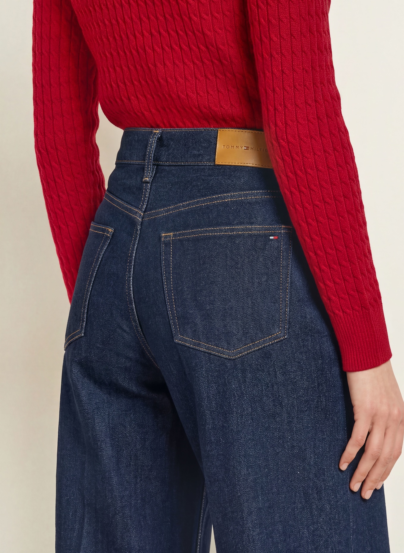 TOMMY HILFIGER Wide-leg jeans: 1AR Rinse New Doreen