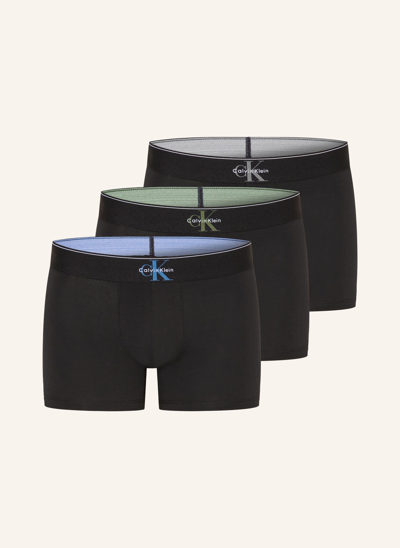 Calvin Klein 3er-Pack Boxershorts GRAPHIC MONOGRAM: SCHWARZ / WEISS