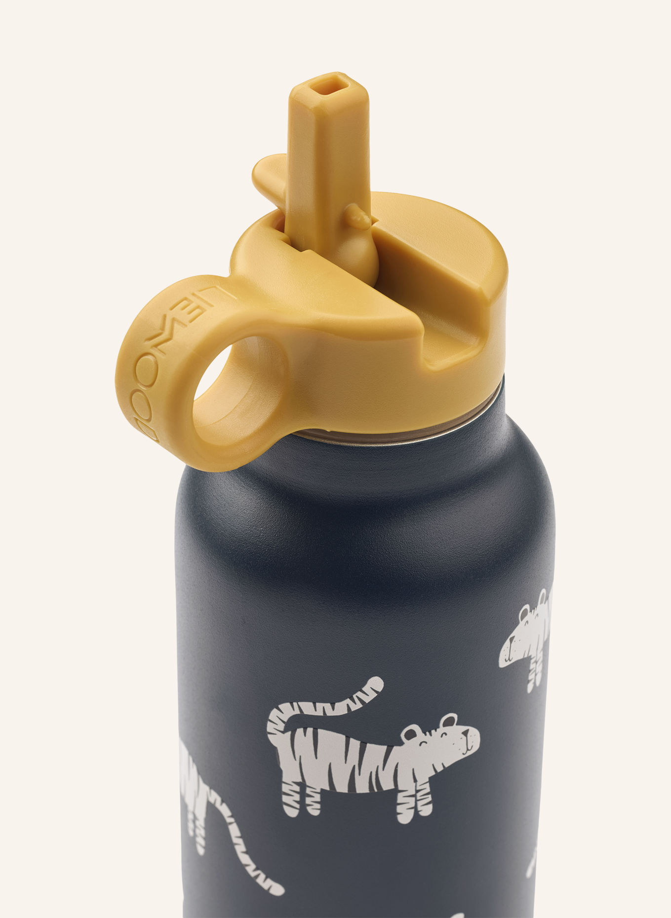 LIEWOOD Isolatietermosfles FALK: DONKERBLAUW / GOUD / CRÈME