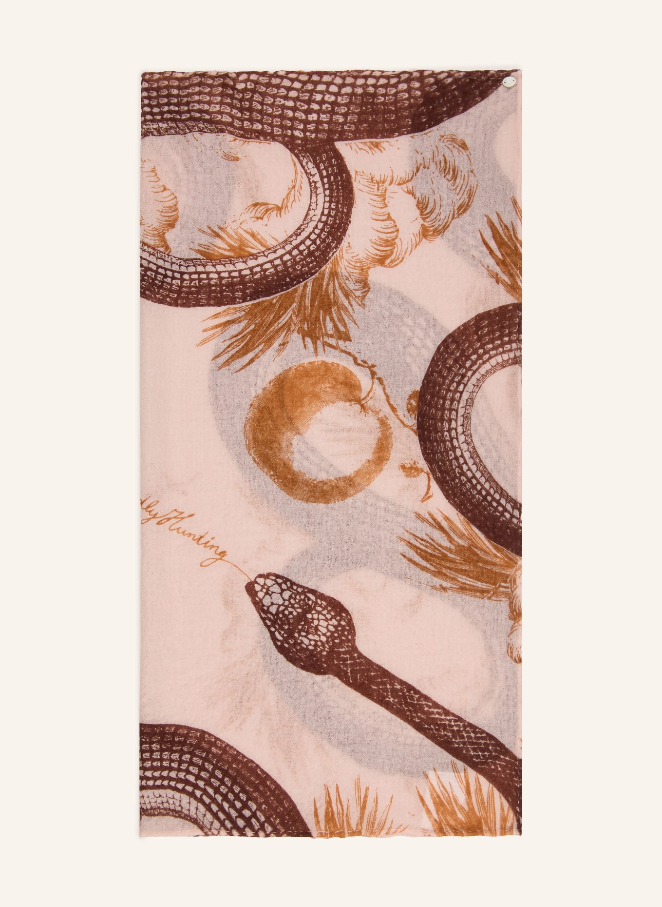 friendly hunting Kasjmier sjaal: ROSE CLAIR / MARRON FONCÉ / BRUIN