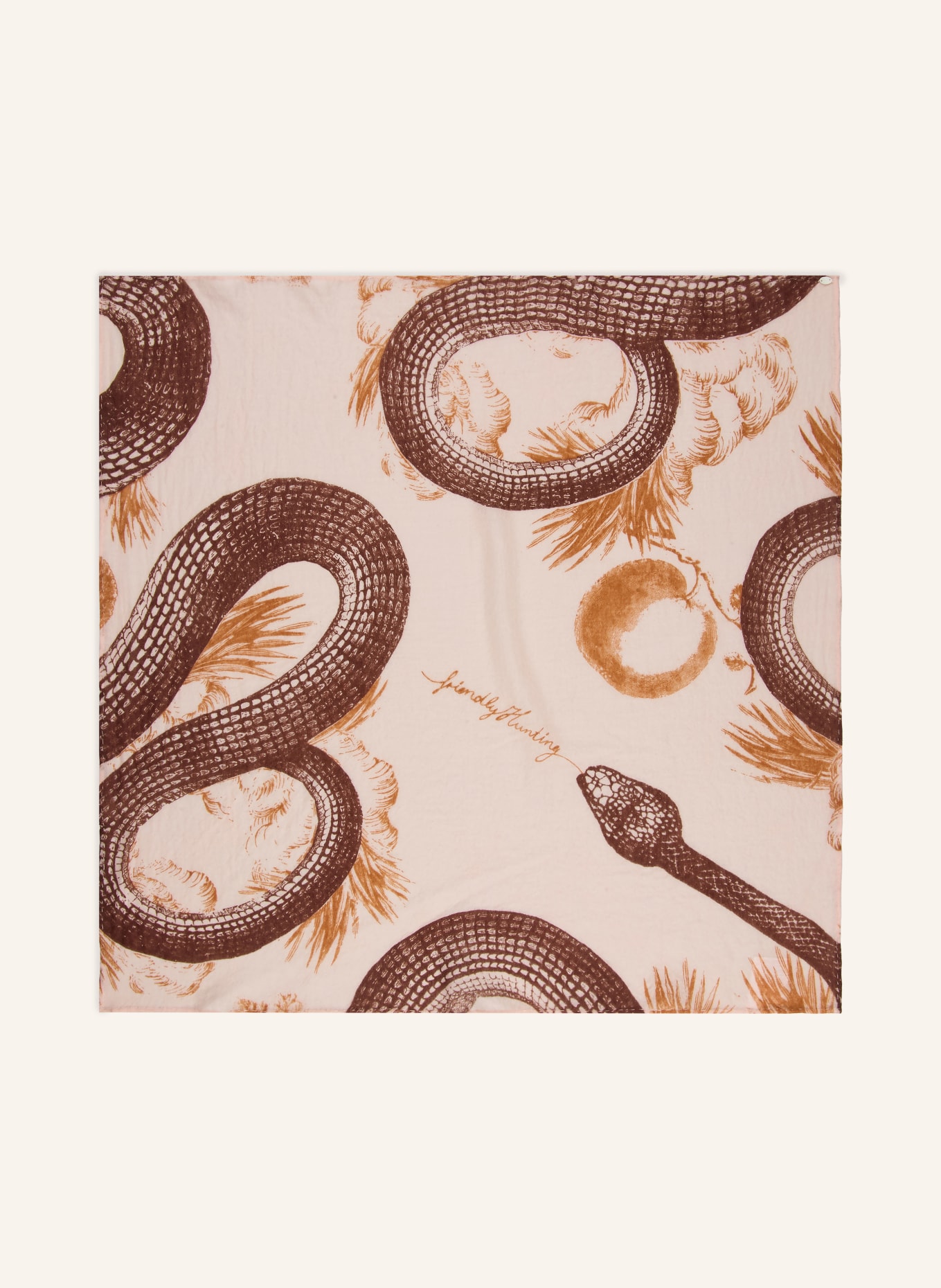 friendly hunting Kasjmier sjaal: ROSE CLAIR / MARRON FONCÉ / BRUIN