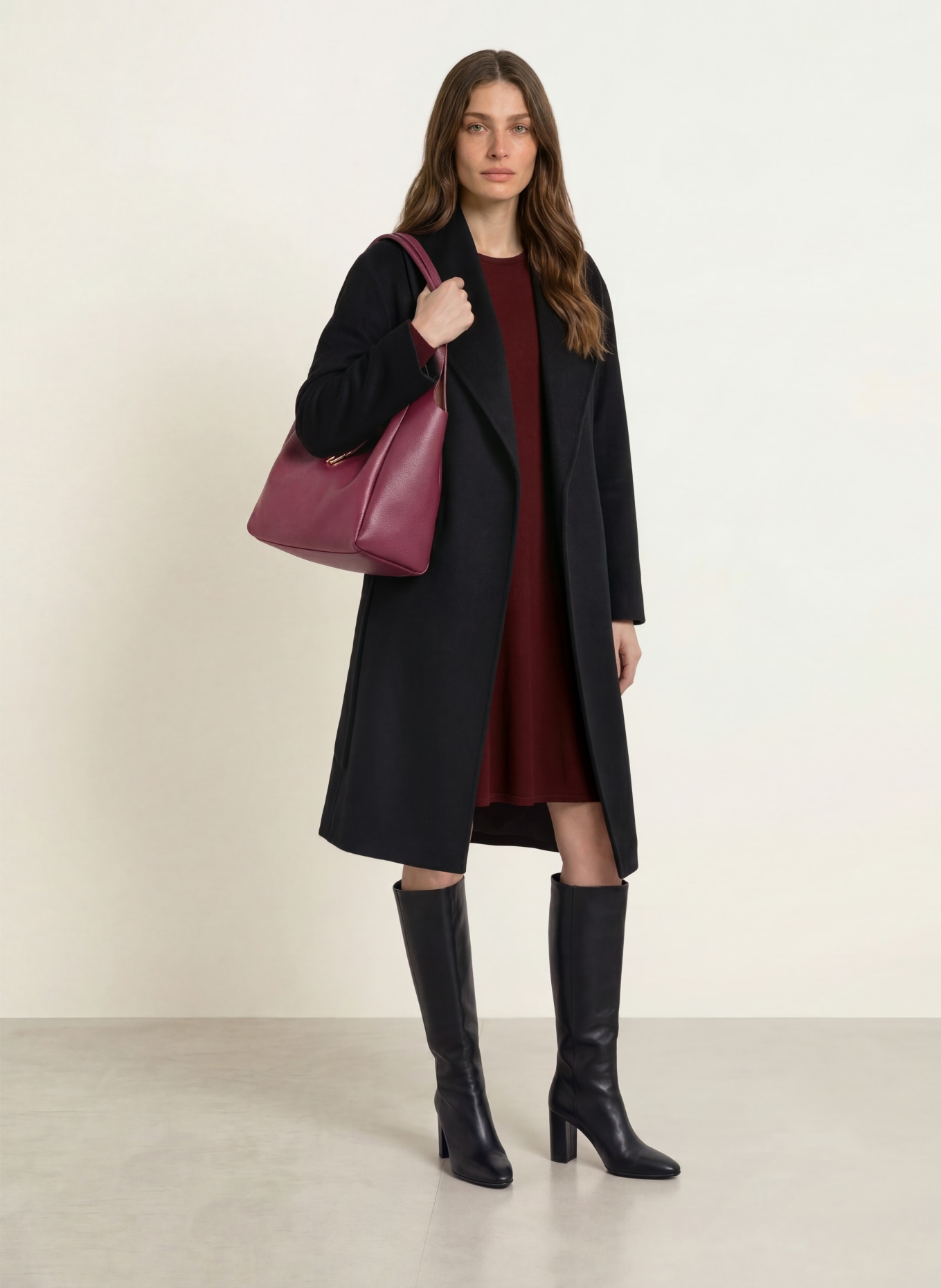 AIGNER Sac à main ZAIRA MEDIUM: ROUGE FONCÉ