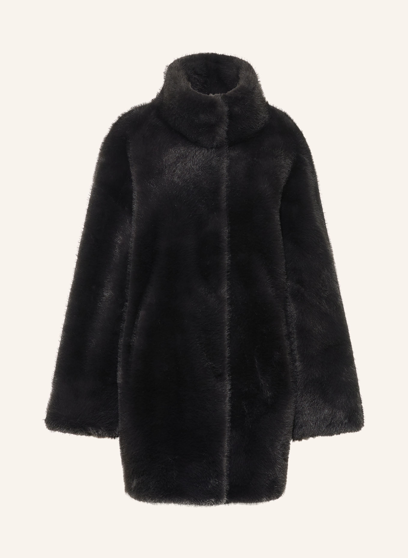 Juvia NOA faux fur coat: DARK GRAY