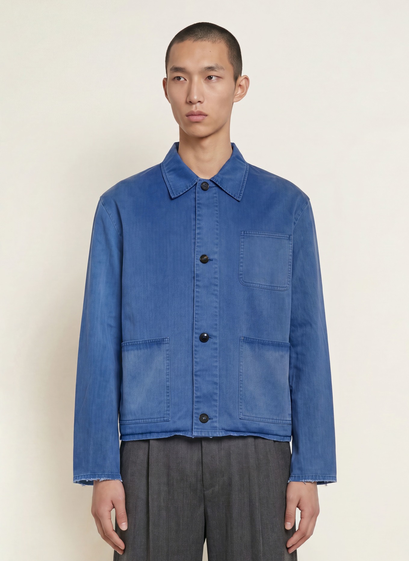 COLE BUXTON Jeans-Overjacket: BLAU