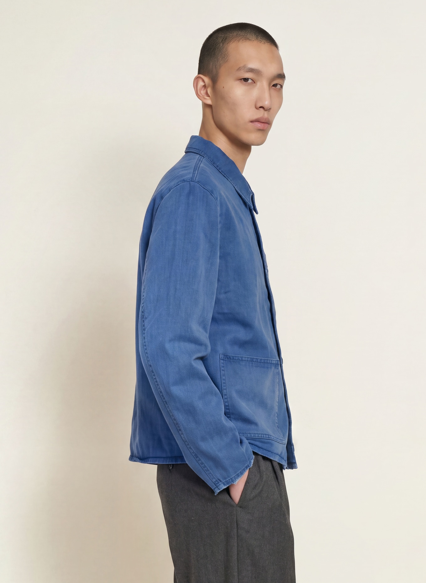 COLE BUXTON Jeans-Overjacket: BLAU