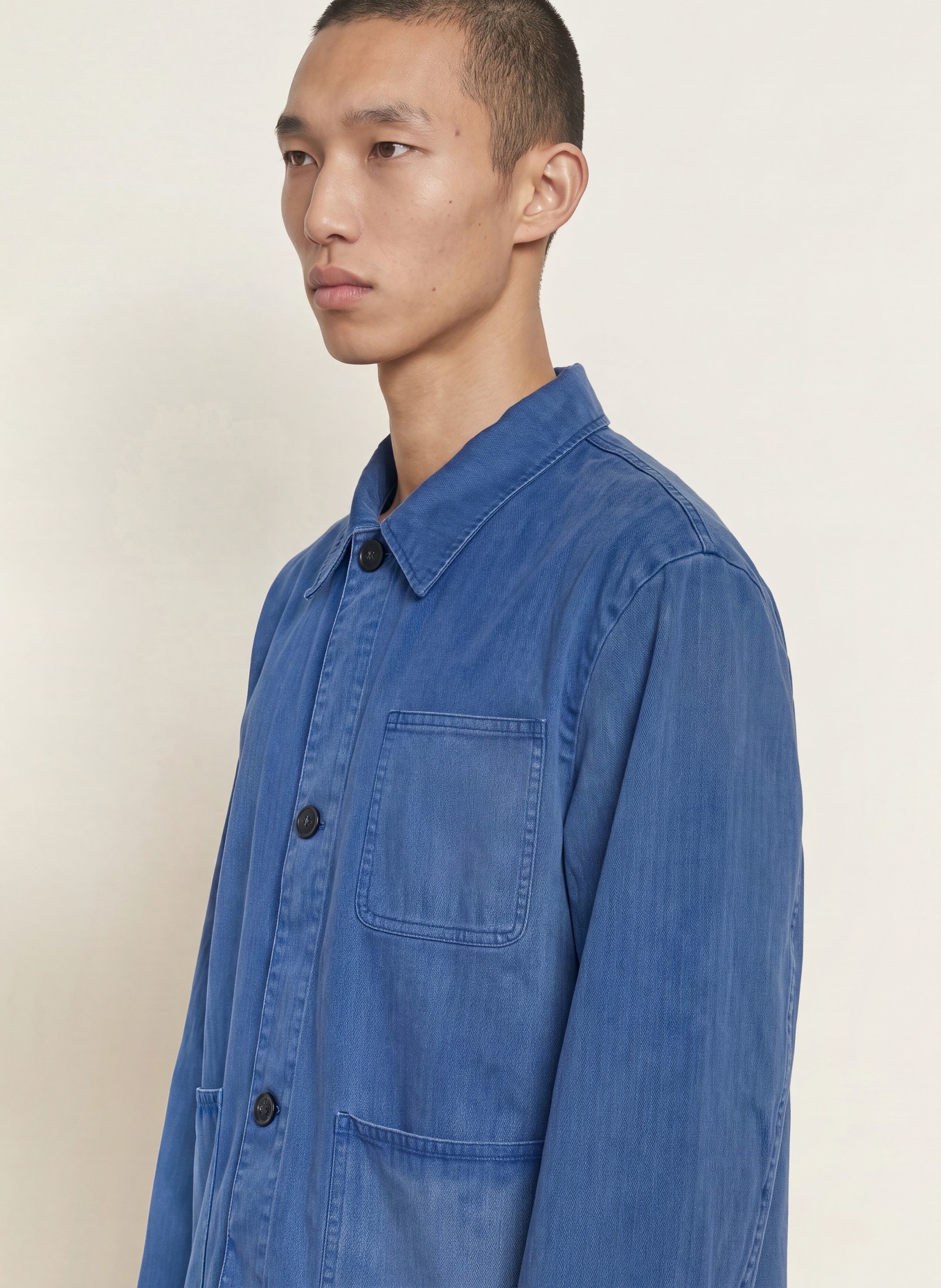 COLE BUXTON Jeans-Overjacket: BLAU