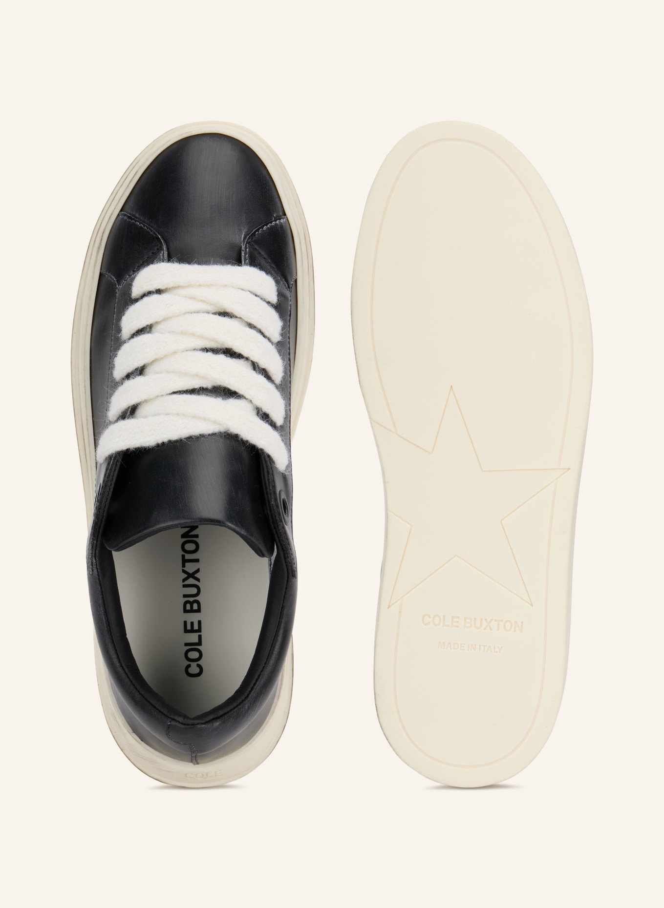 COLE BUXTON Sneaker THE WILSON SNEAKER: SCHWARZ / WEISS