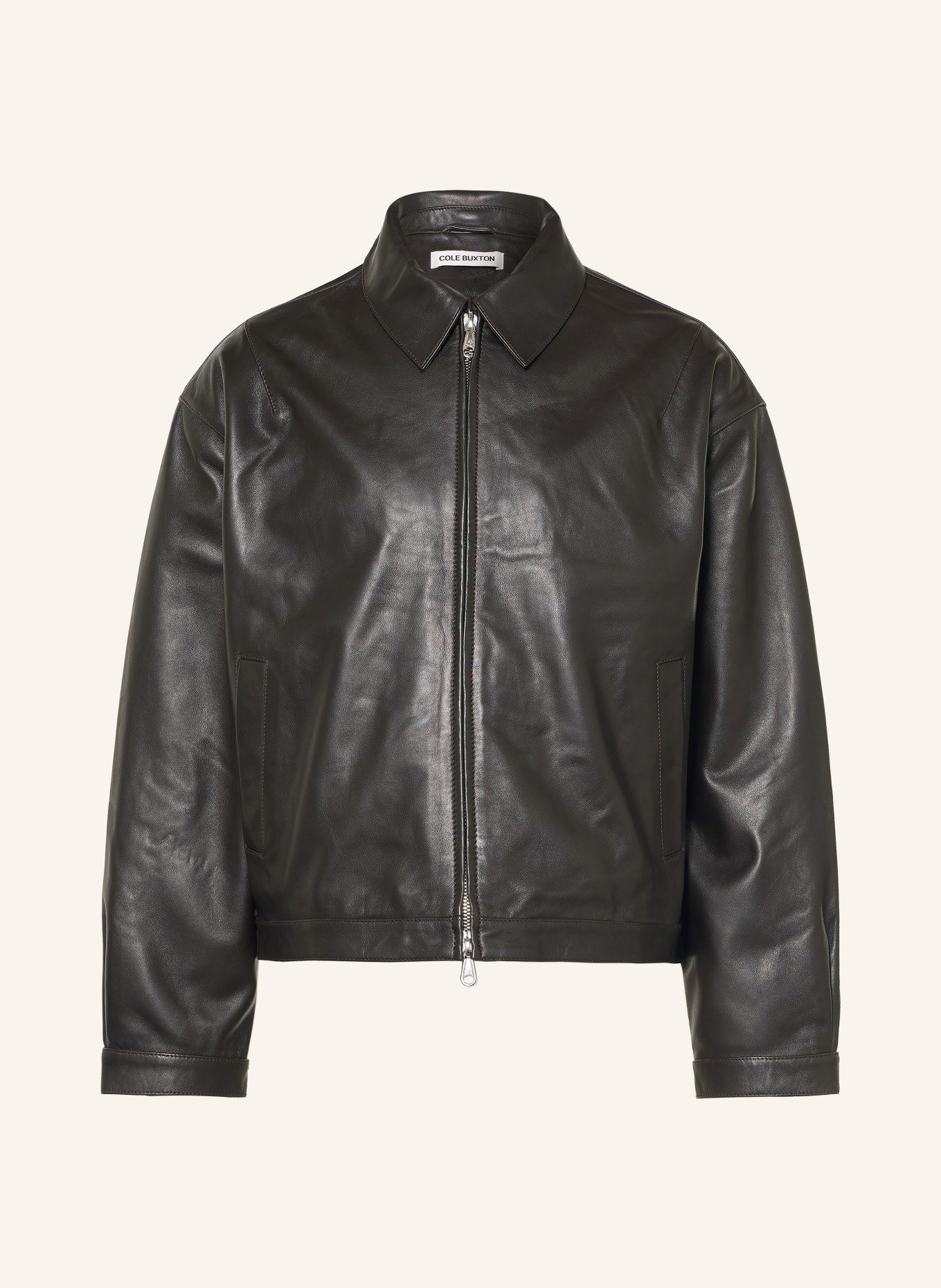 COLE BUXTON Lederjacke: DUNKELBRAUN