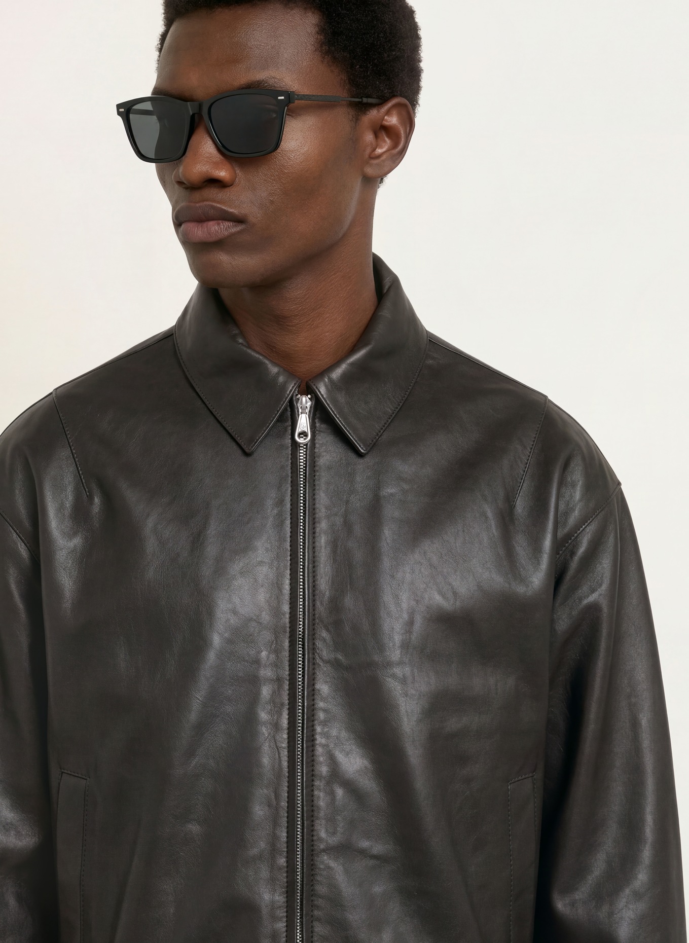 COLE BUXTON Lederjacke: DUNKELBRAUN
