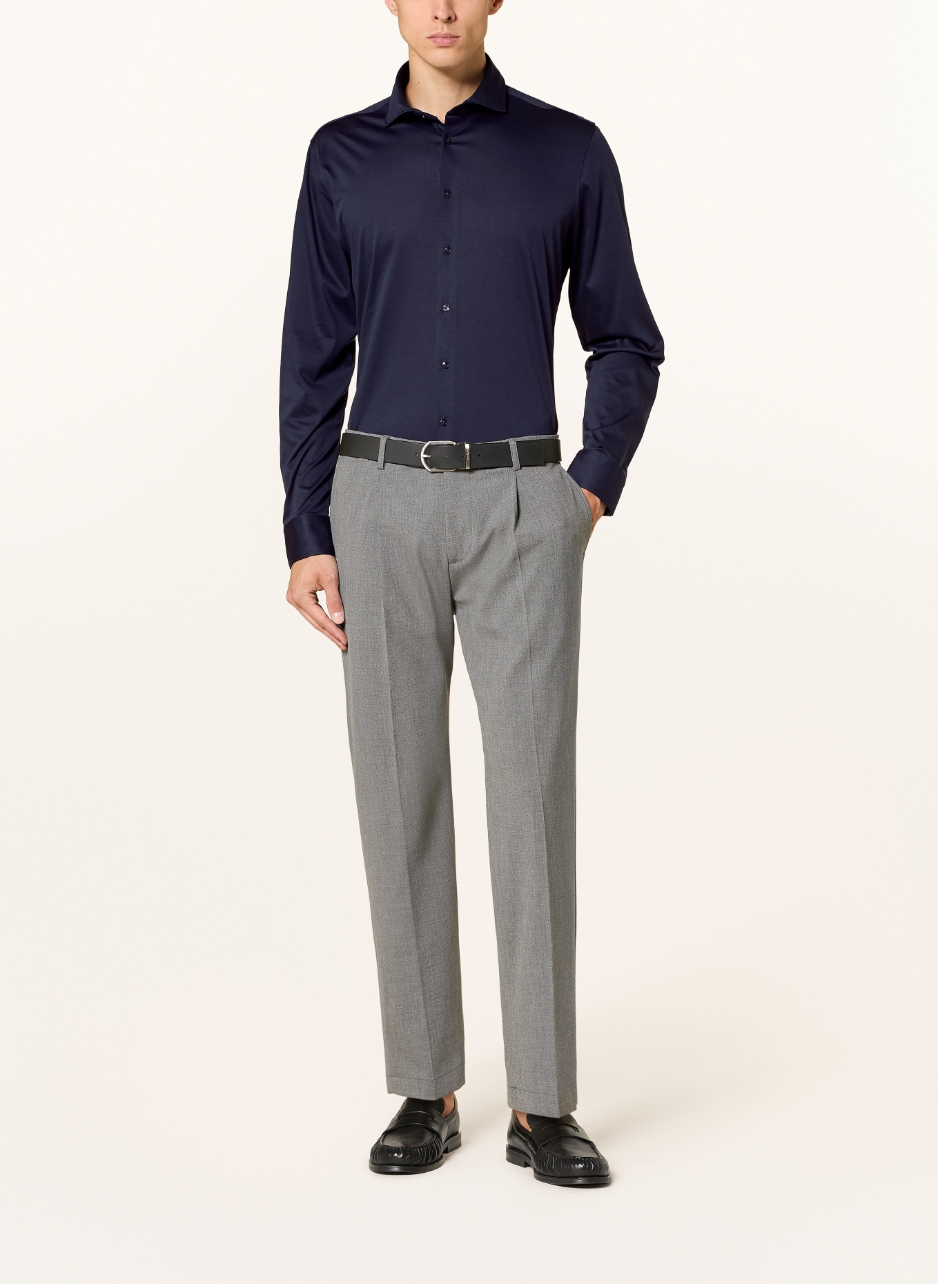 seidensticker Jerseyhemd Shaped Fit: DUNKELBLAU