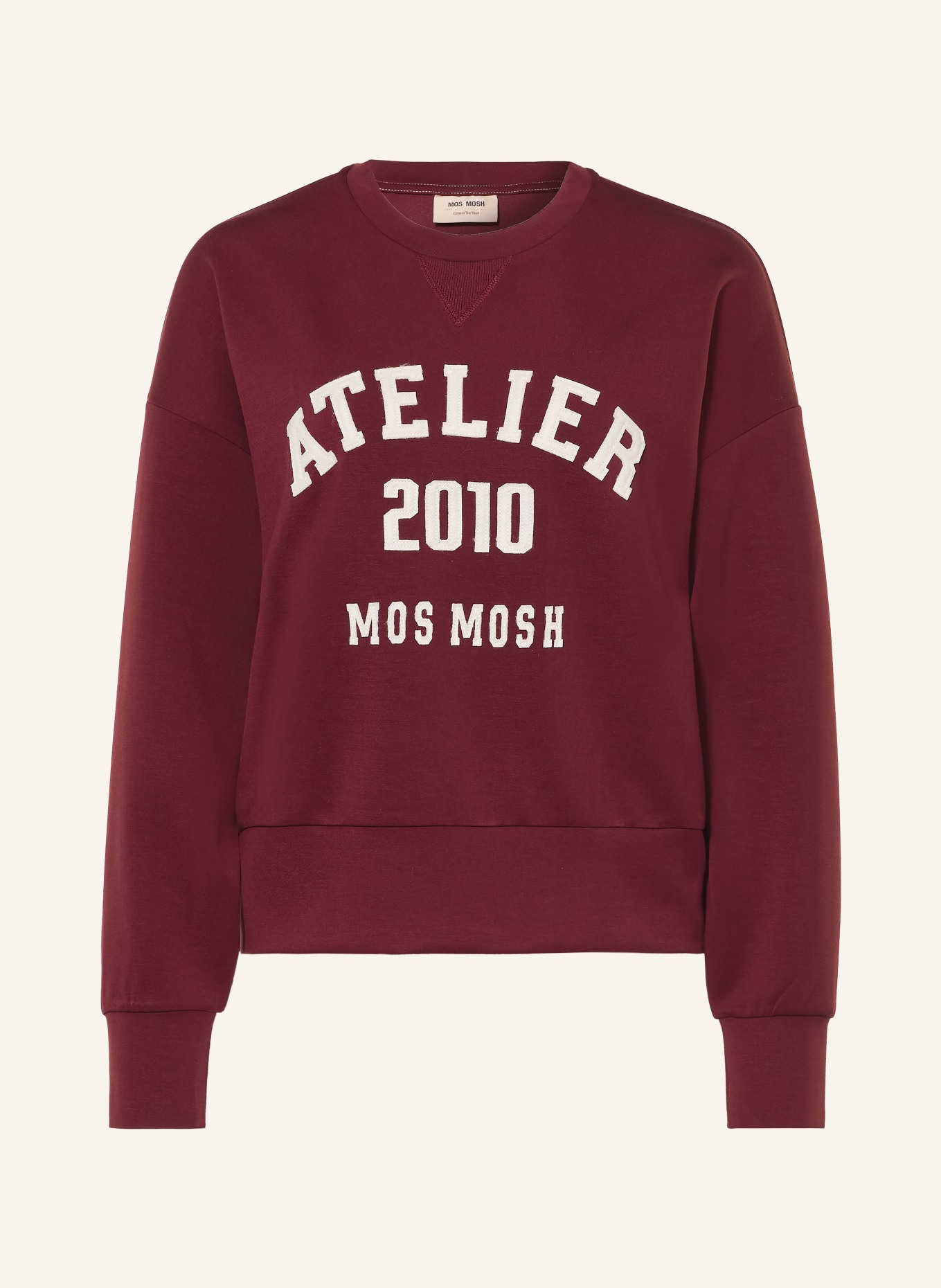 MOS MOSH Oversized-Sweatshirt MMNIMA: DUNKELROT
