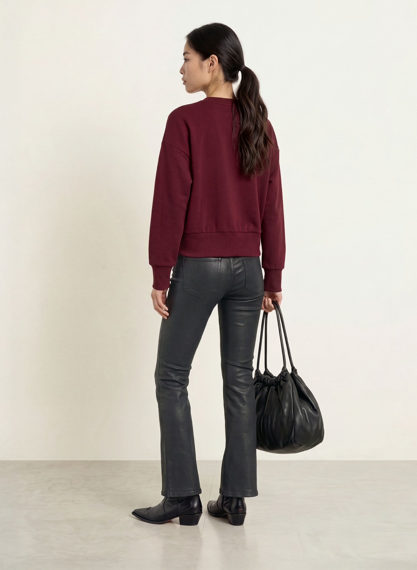 MOS MOSH Oversized-Sweatshirt MMNIMA: DUNKELROT