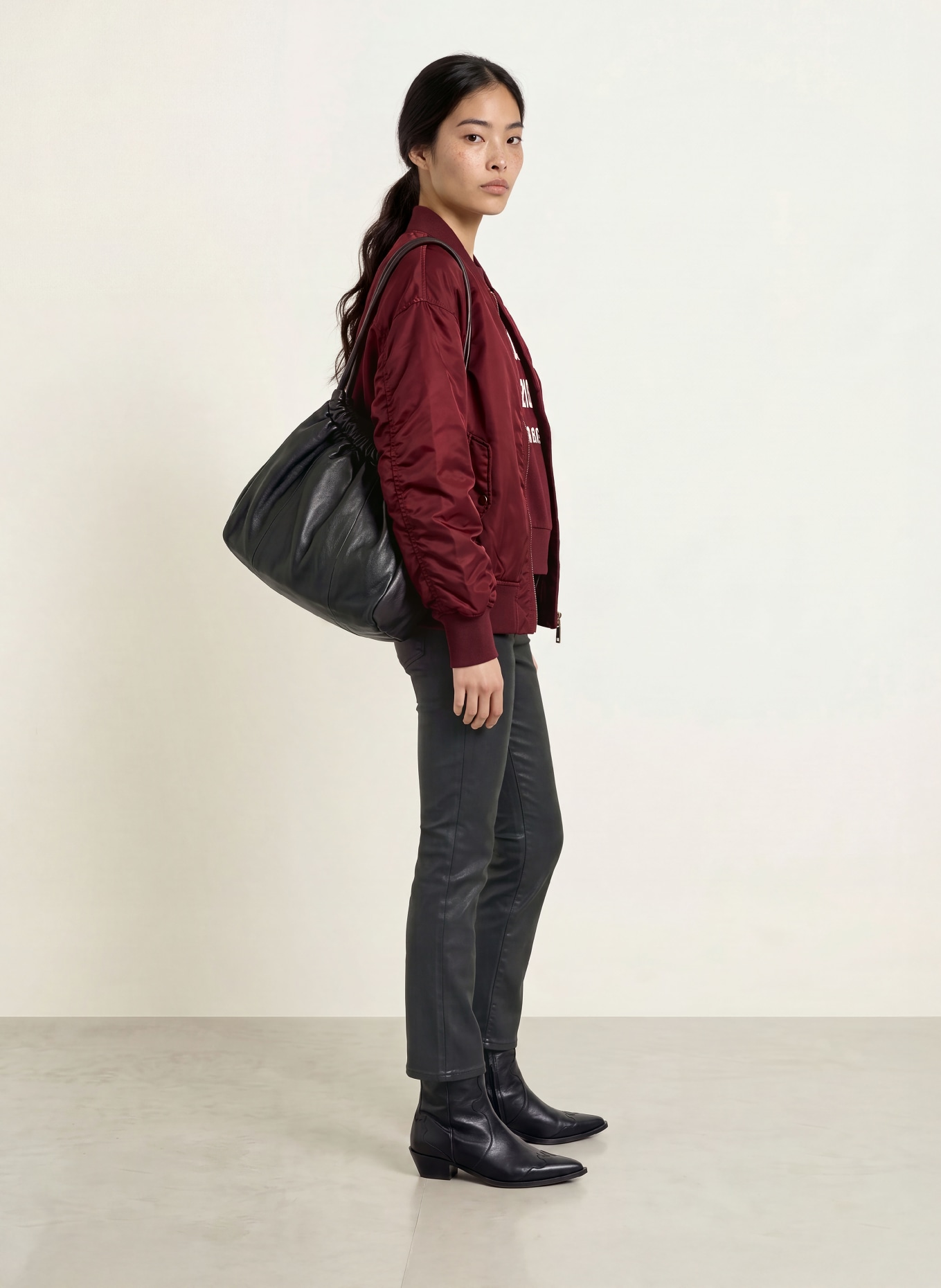 MOS MOSH Oversized-Sweatshirt MMNIMA: DUNKELROT