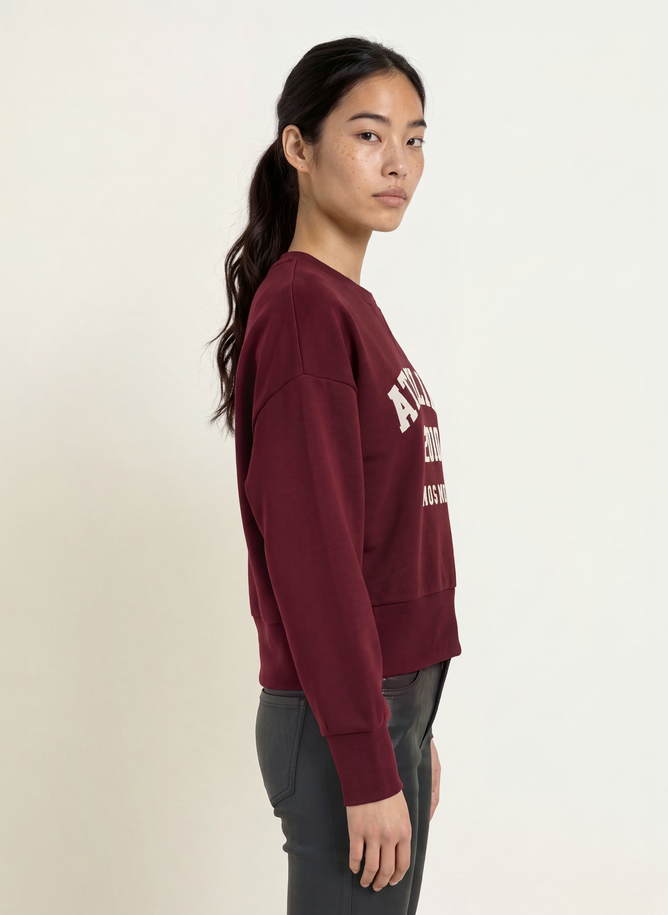 MOS MOSH Oversized-Sweatshirt MMNIMA: DUNKELROT