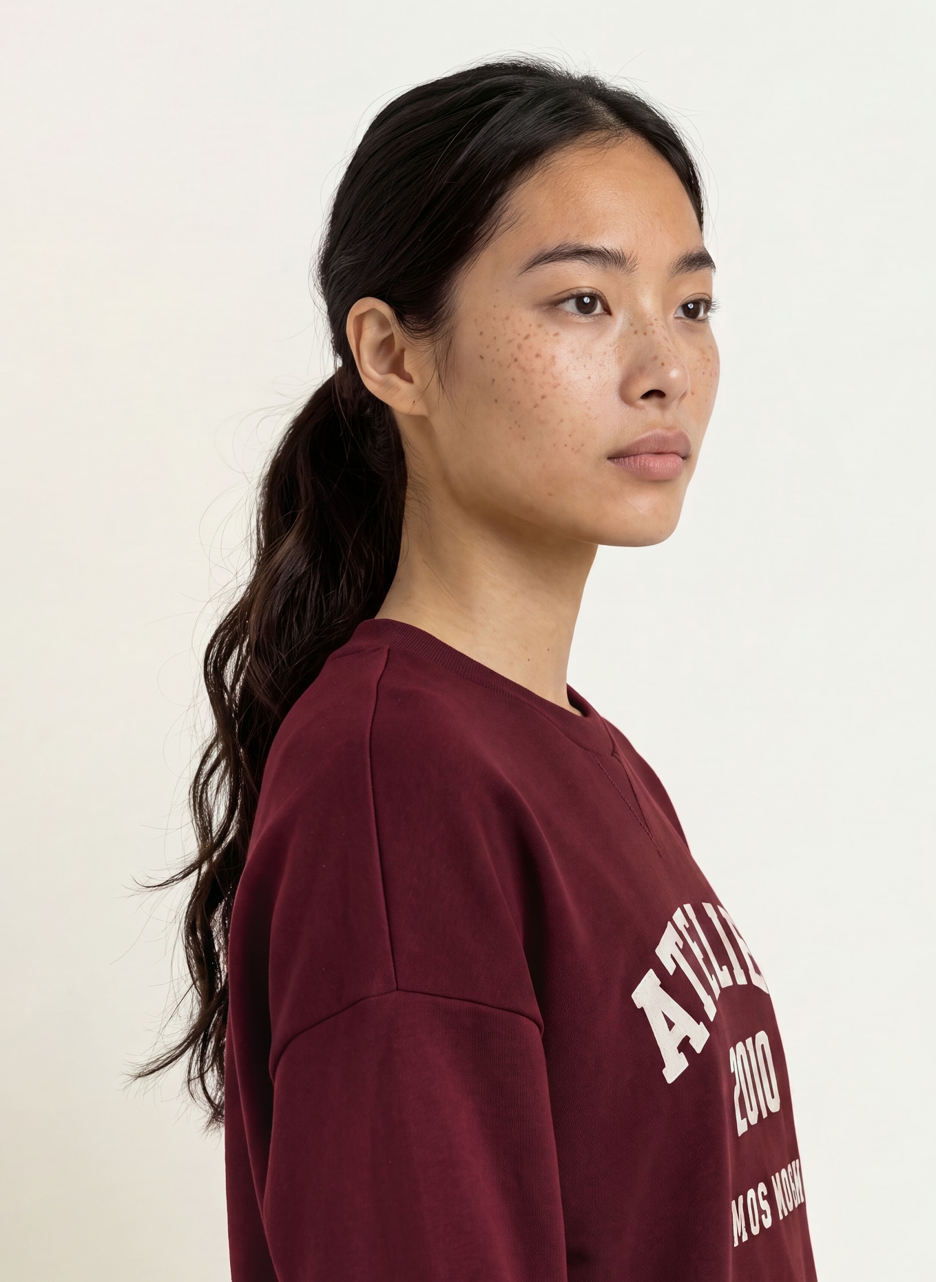 MOS MOSH Oversized-Sweatshirt MMNIMA: DUNKELROT
