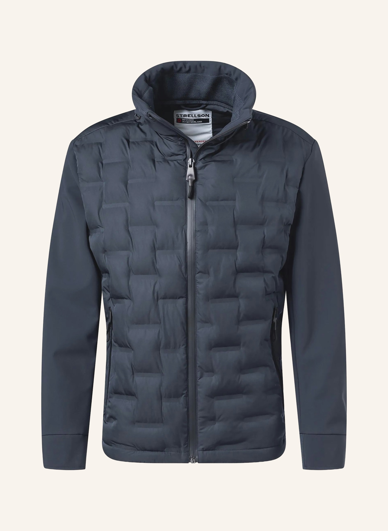 STRELLSON Gewatteerde jas AVIO FLEX 2.0: DONKERBLAUW