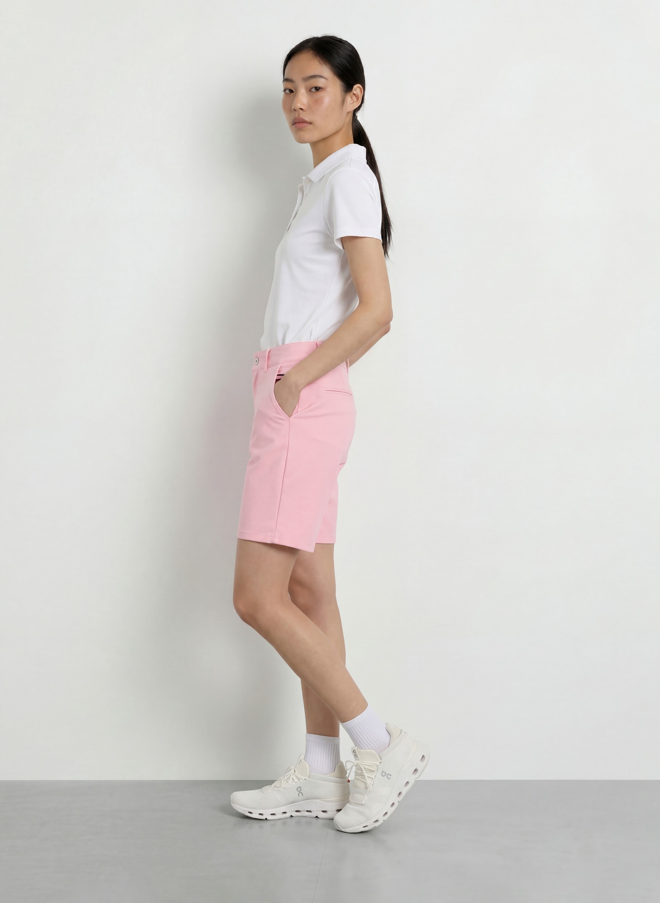 ALBERTO Golfshorts ALINA-K-B - FX4 DRY COOLER® mit Schmucksteinen: ROSA