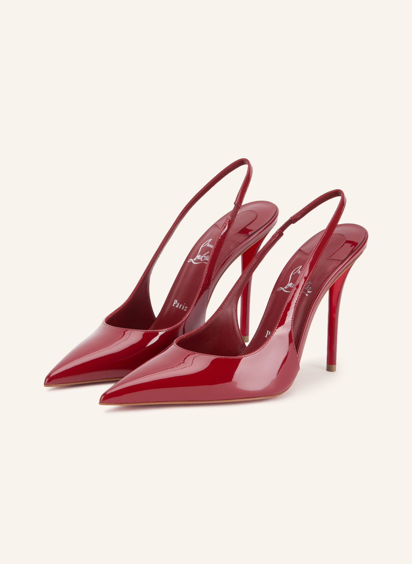 Christian Louboutin Slingpumps MISS Z 100: DUNKELROT