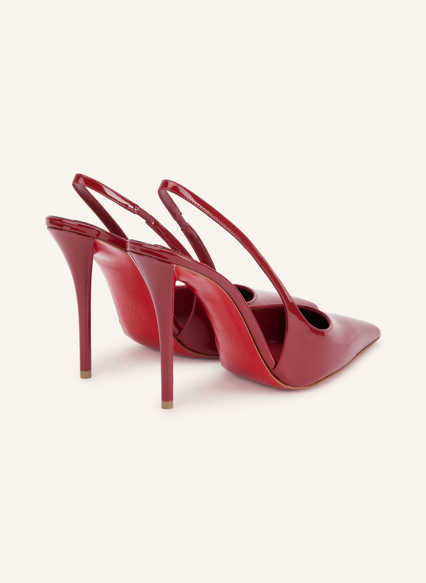 Christian Louboutin Slingpumps MISS Z 100: DUNKELROT