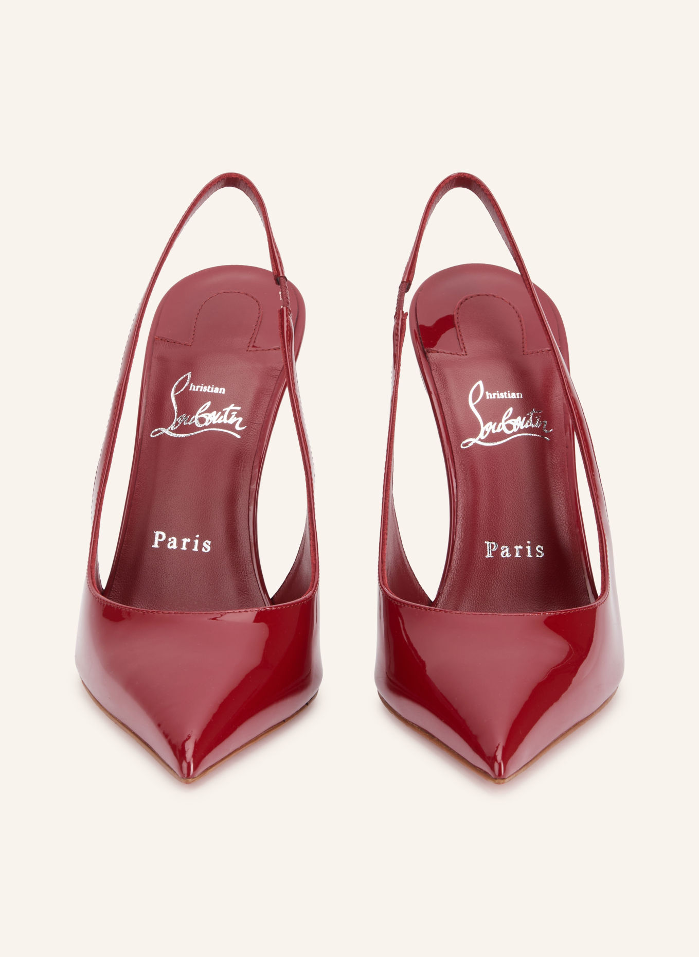 Christian Louboutin Slingpumps MISS Z 100: DUNKELROT