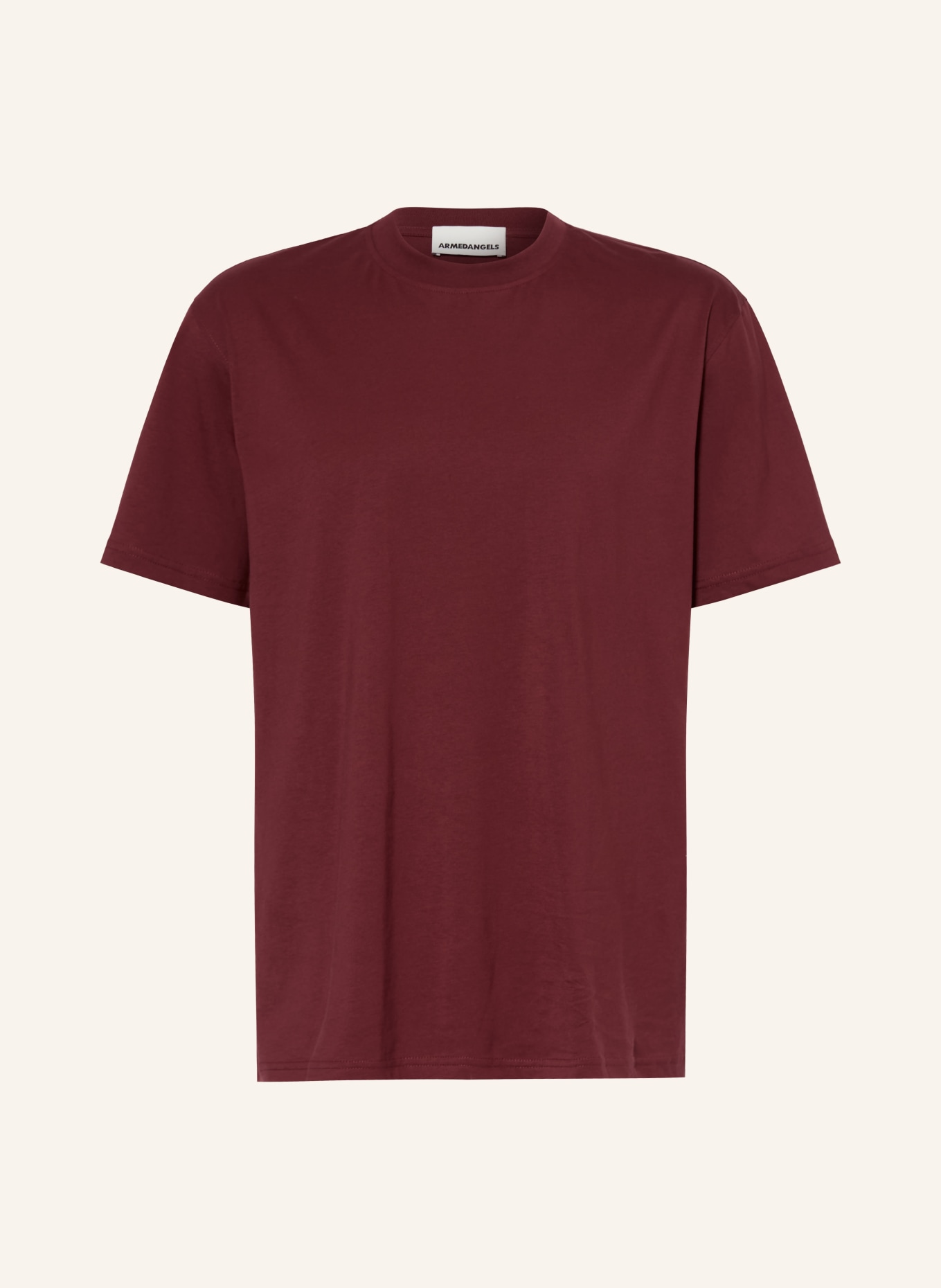 ARMEDANGELS T-shirt MAARKOS: DONKERROOD