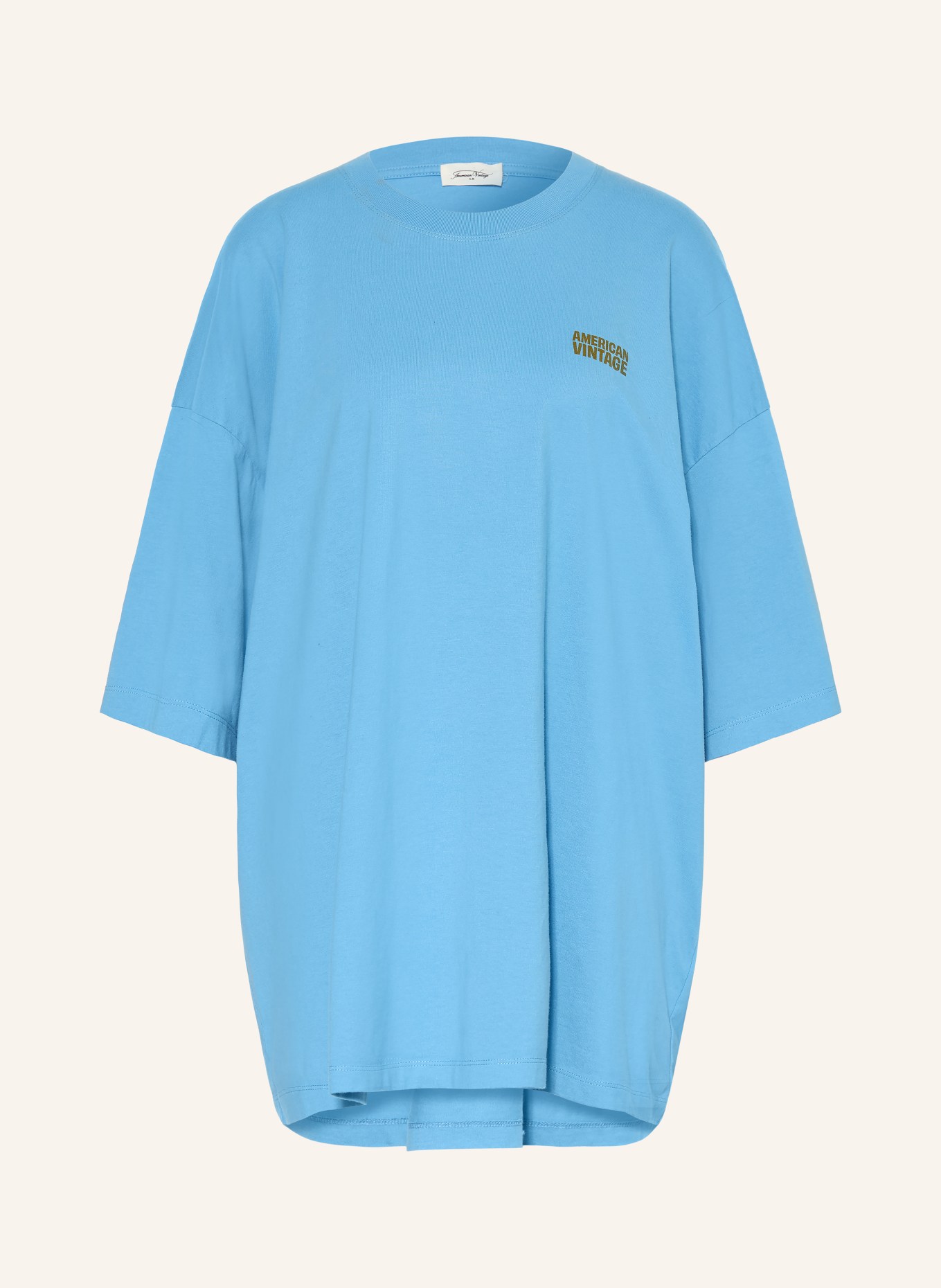 American Vintage Oversized shirt GIXY: BLAUW
