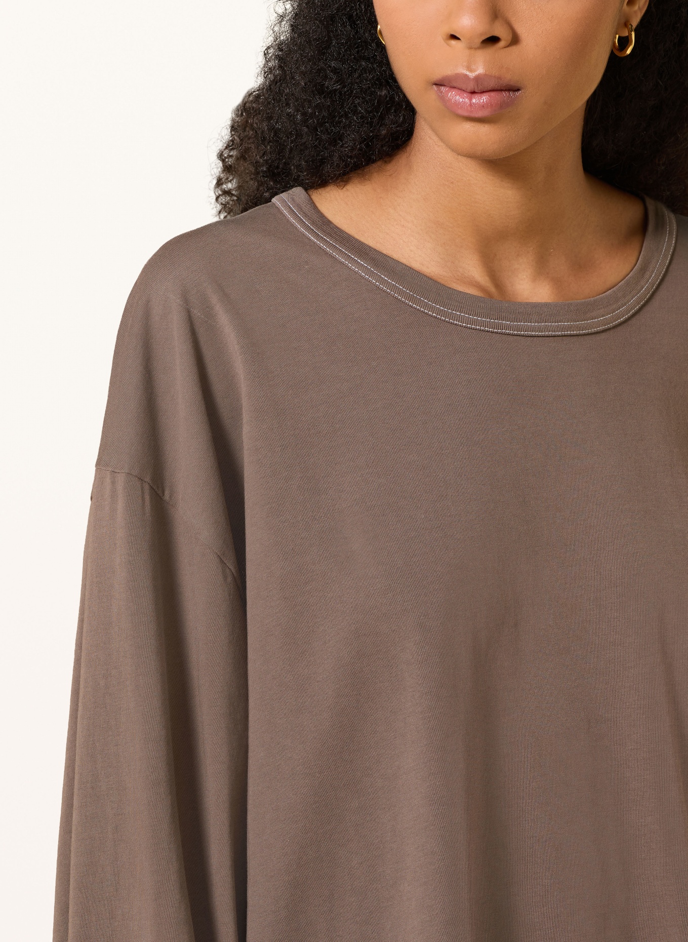 American Vintage Oversized longsleeve FIZVALLEY: TAUPE