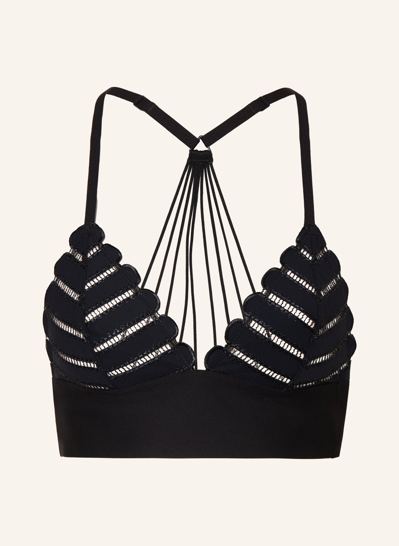 LIVY GRAMERCY Triangle bra: BLACK