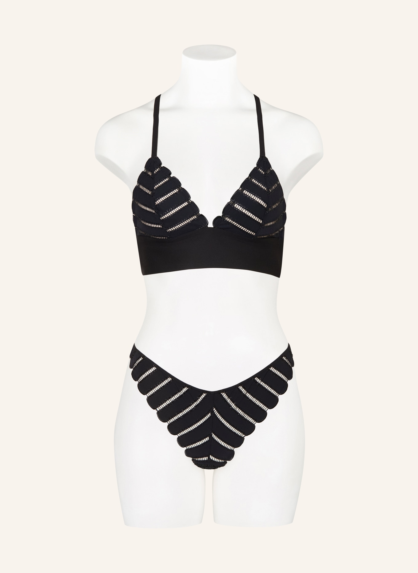 LIVY GRAMERCY Triangle bra: BLACK