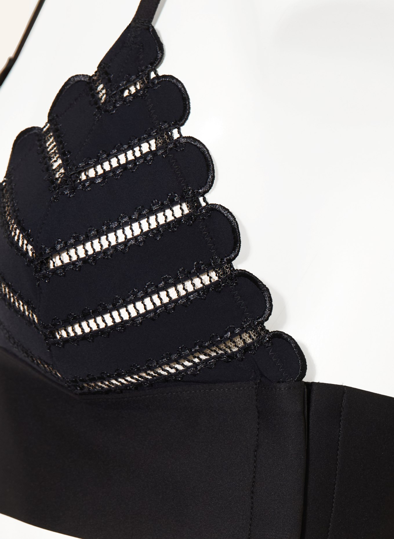 LIVY GRAMERCY Triangle bra: BLACK