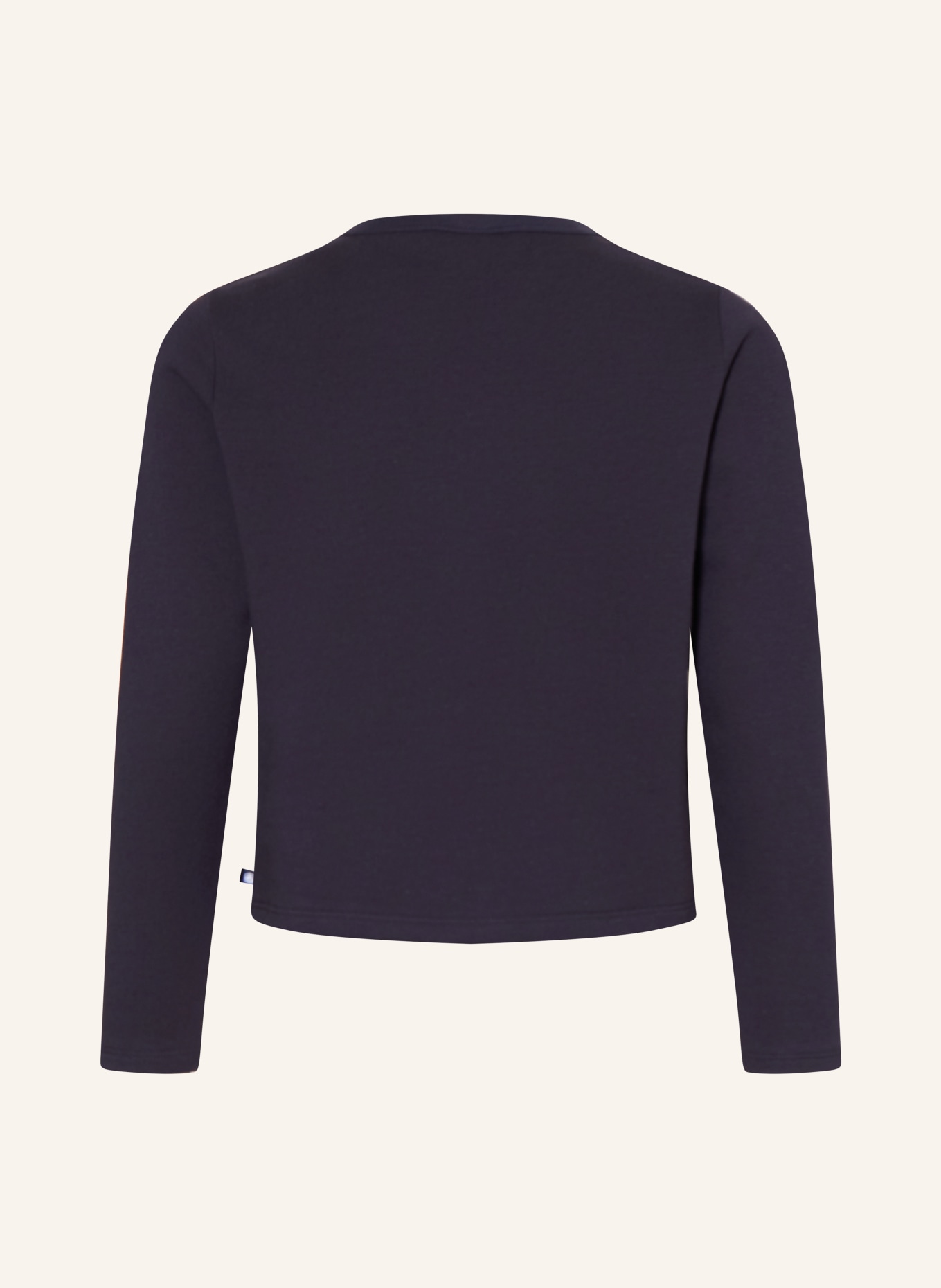 PETIT BATEAU Sweatjacke: DUNKELBLAU / ECRU