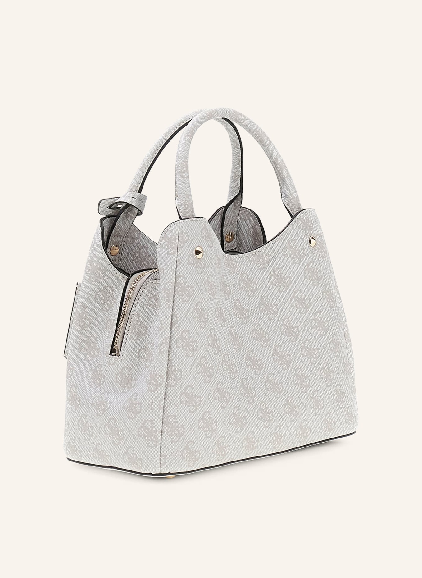 GUESS Geantă de mână MERIDIAN: MARO DESCHIS / AUR / TAUPE