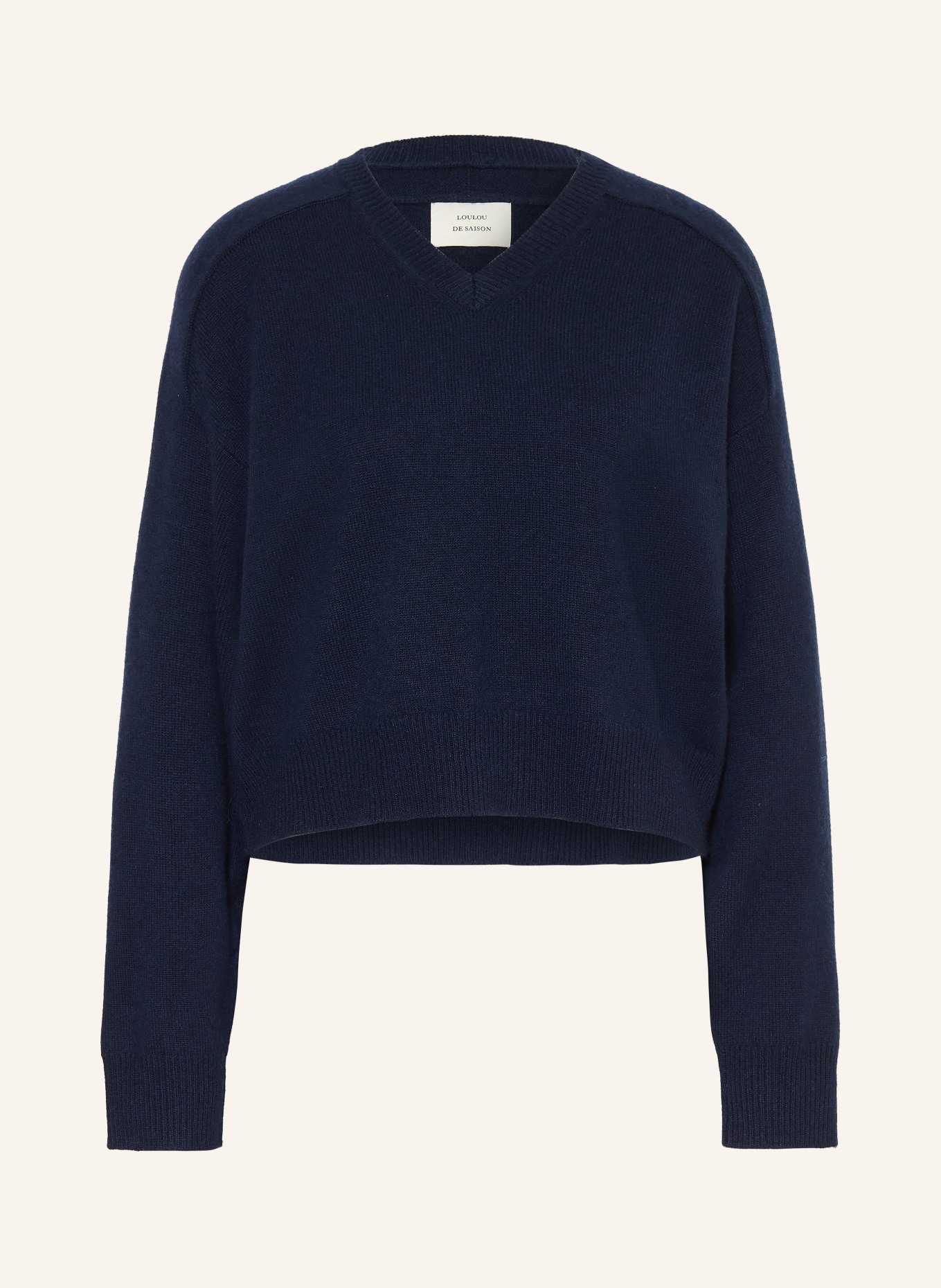LOULOU DE SAISON ANZOR cashmere sweater: DARK BLUE