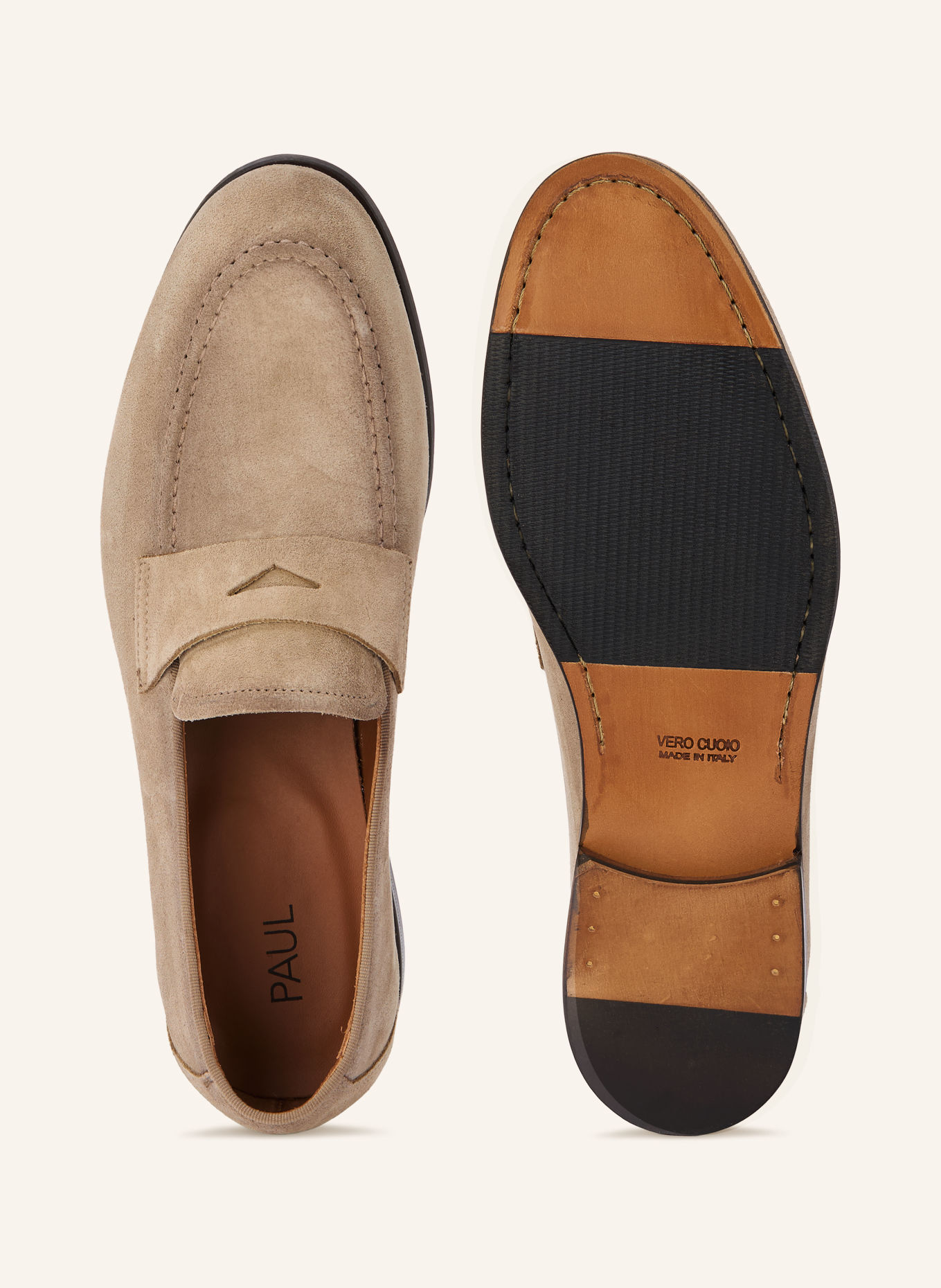 PAUL Penny loafer CROSTA: TAUPE