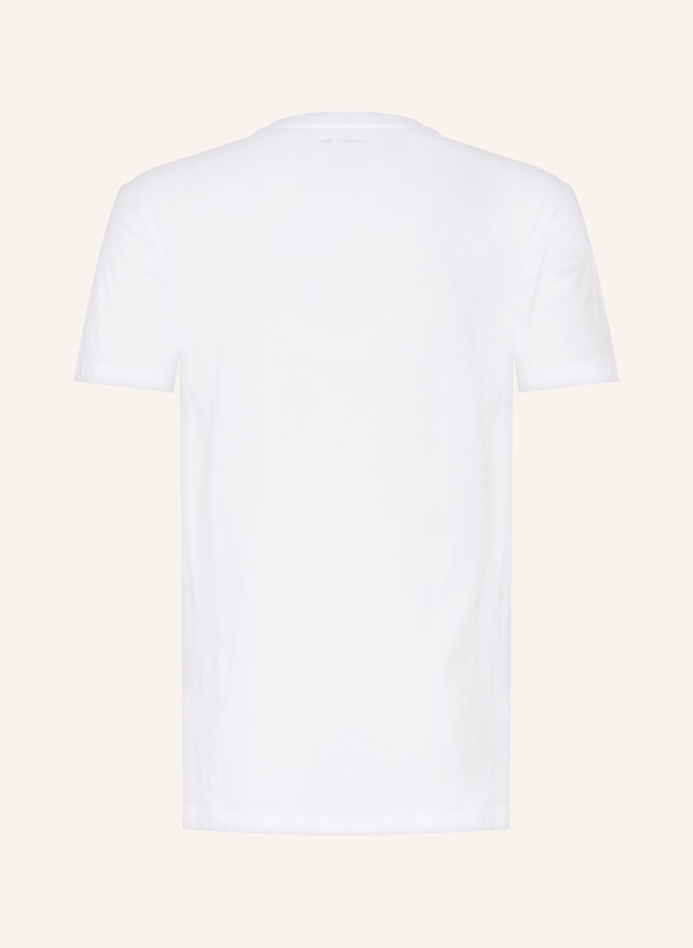 LACOSTE 2-Pack V-Neck Undershirts: WHITE