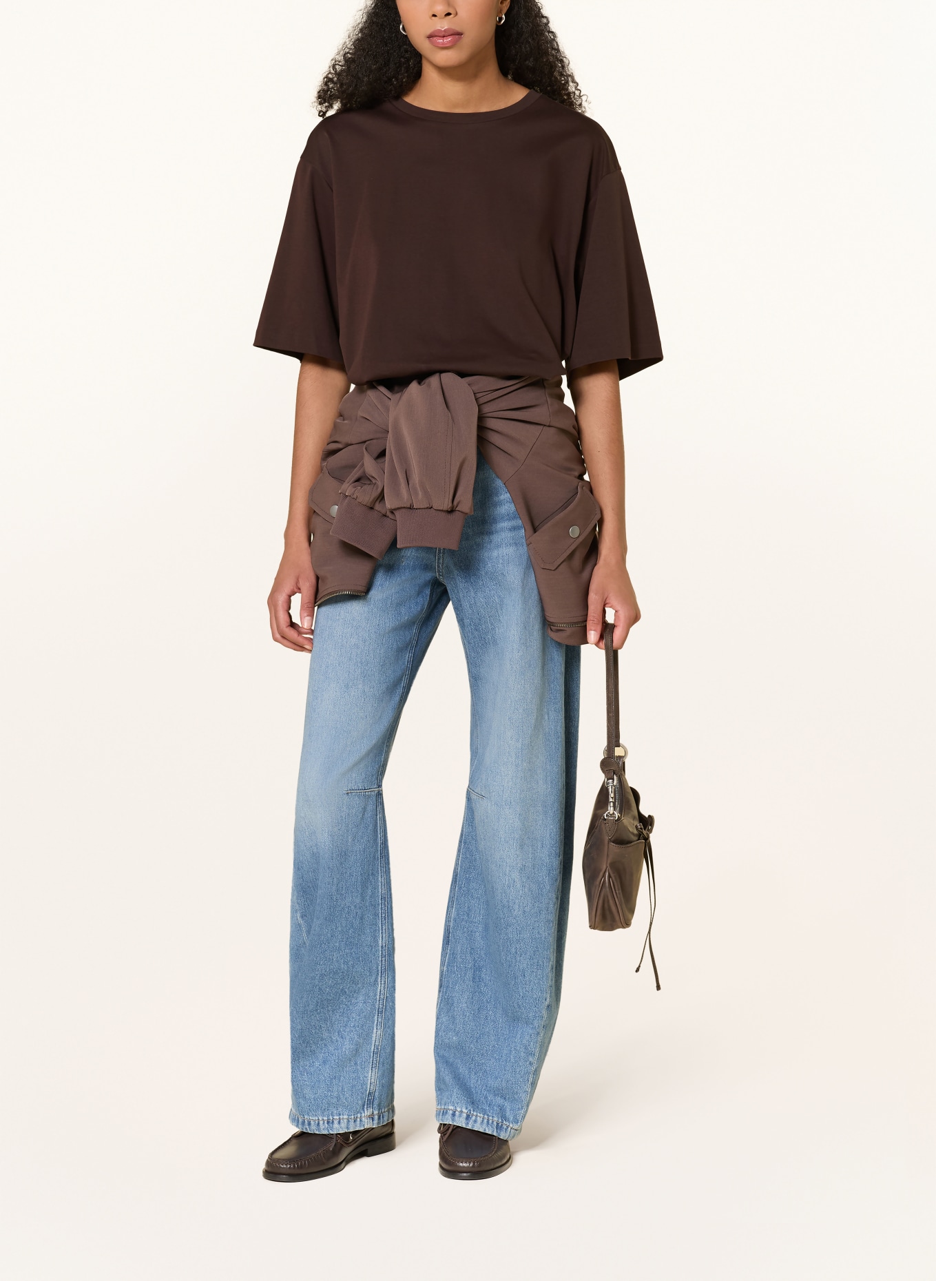 DRYKORN Chemise oversize PINARA: MARRON FONCÉ