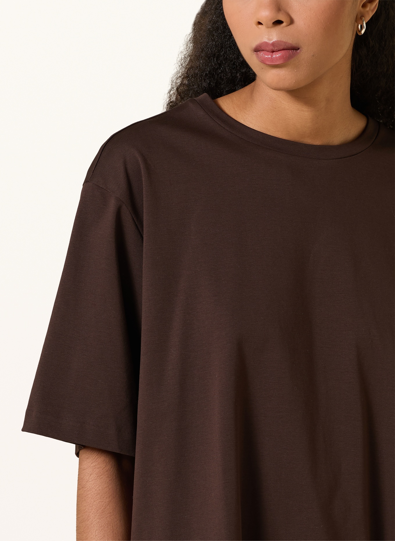 DRYKORN Chemise oversize PINARA: MARRON FONCÉ