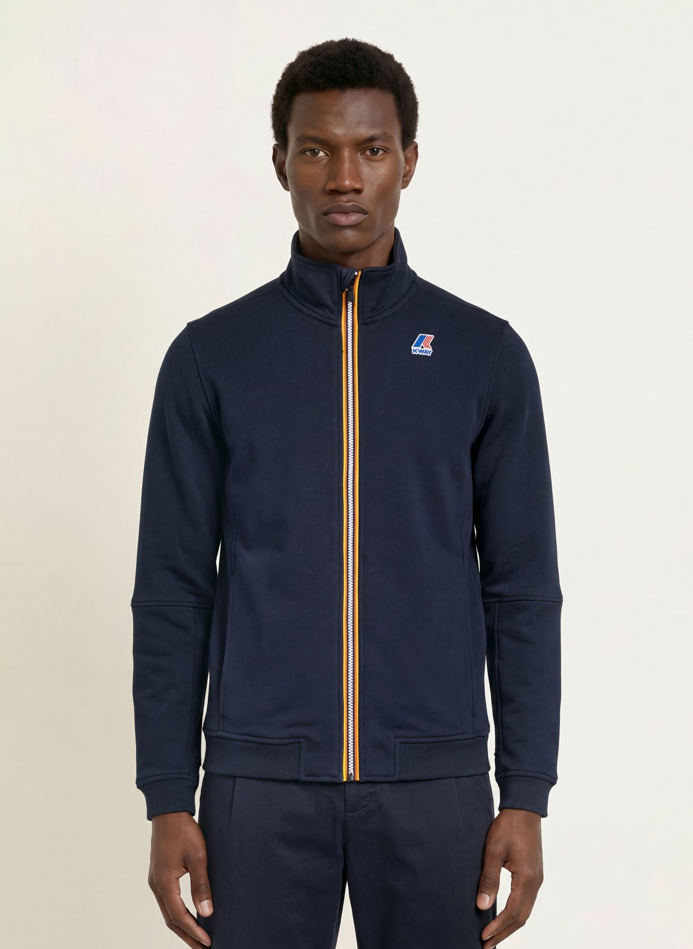 K-WAY Munktröja PEPIN POLY COTTON: MÖRKBLÅ