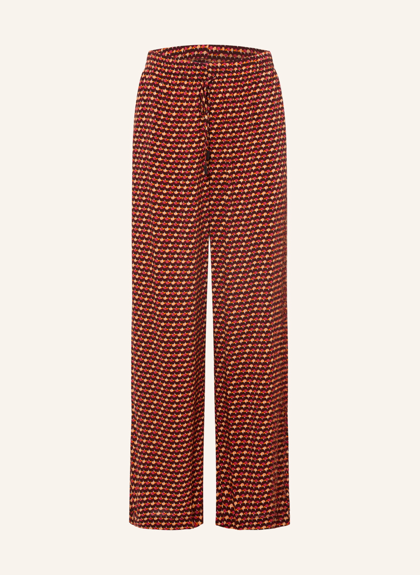 JETS Australia COCO GEO Trousers: DARK RED / PINK / ORANGE