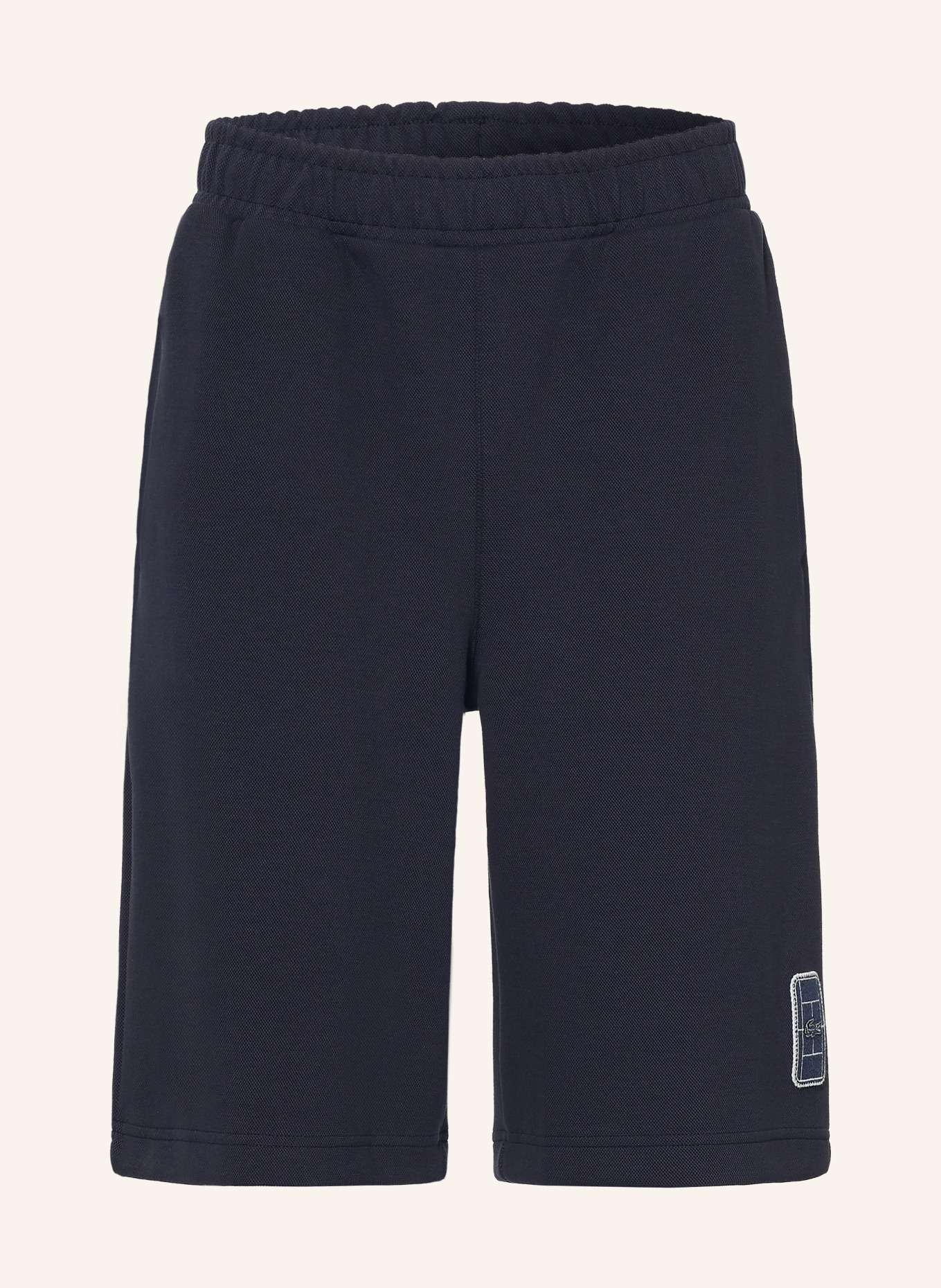 LACOSTE Short en piqué, coupe décontractée: BLEU FONCÉ