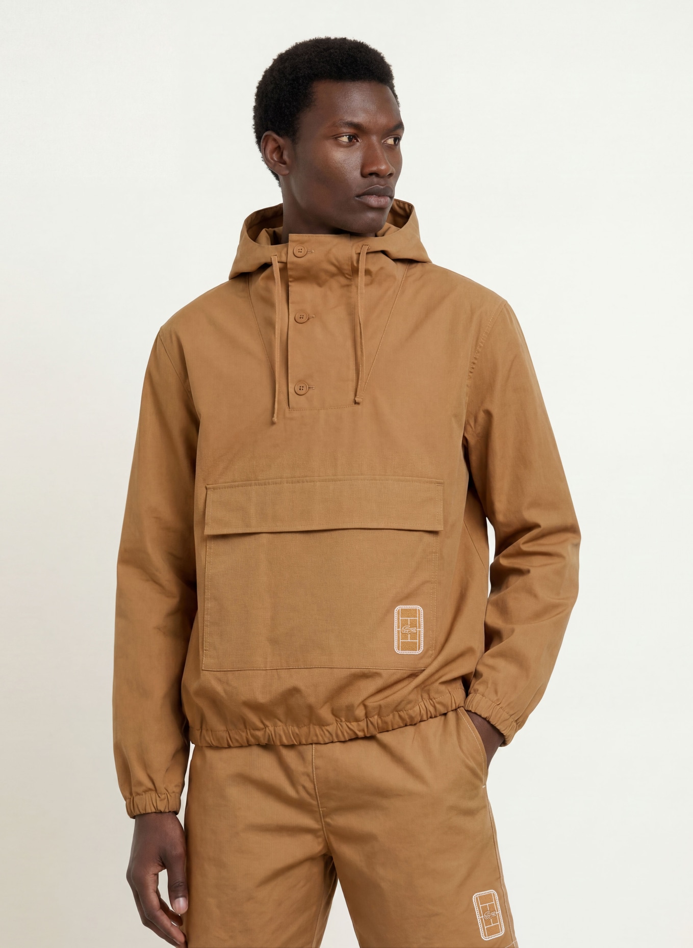 LACOSTE Schlupfjacke: HELLBRAUN