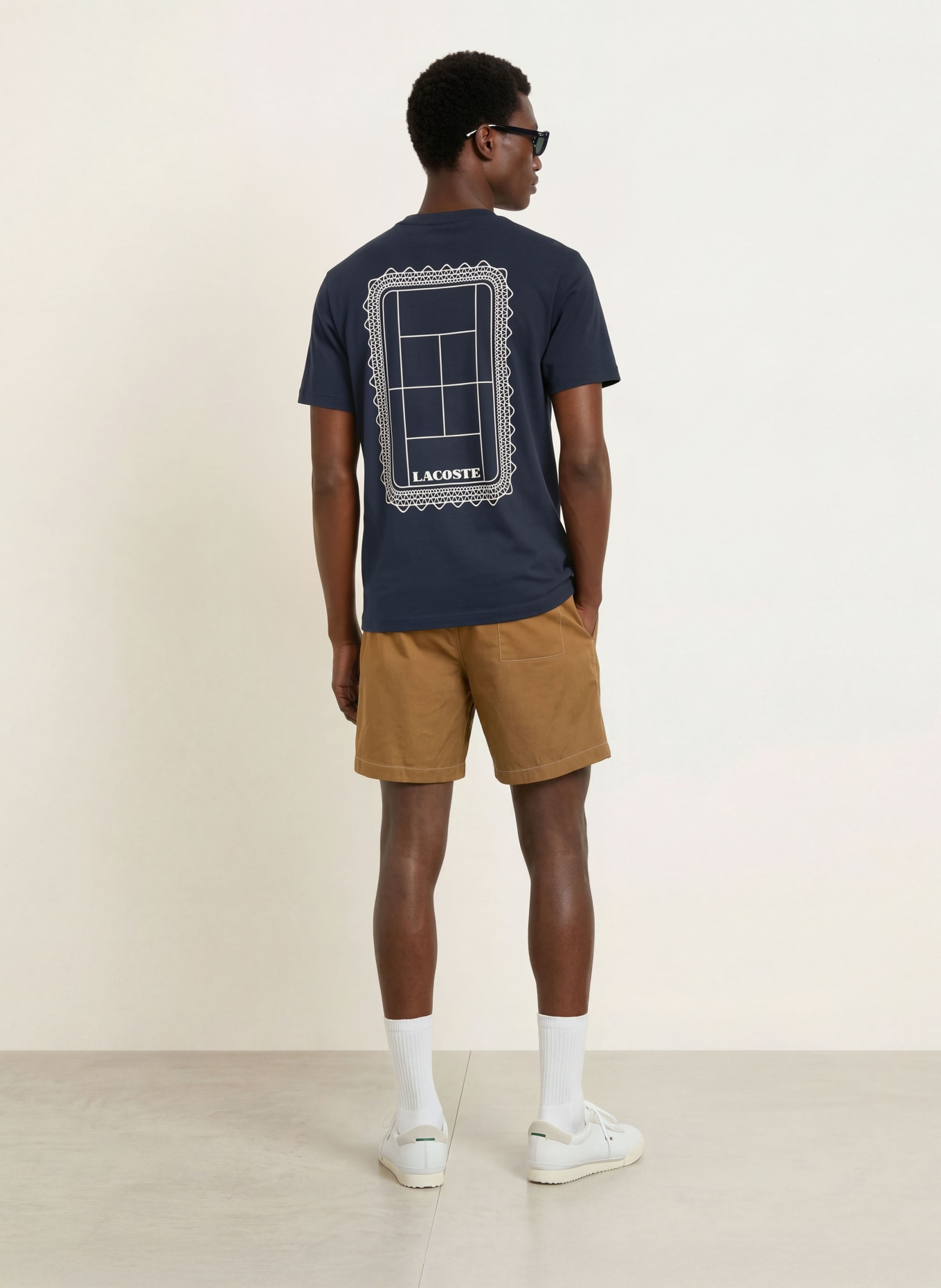 LACOSTE T-shirt: MØRKEBLÅ