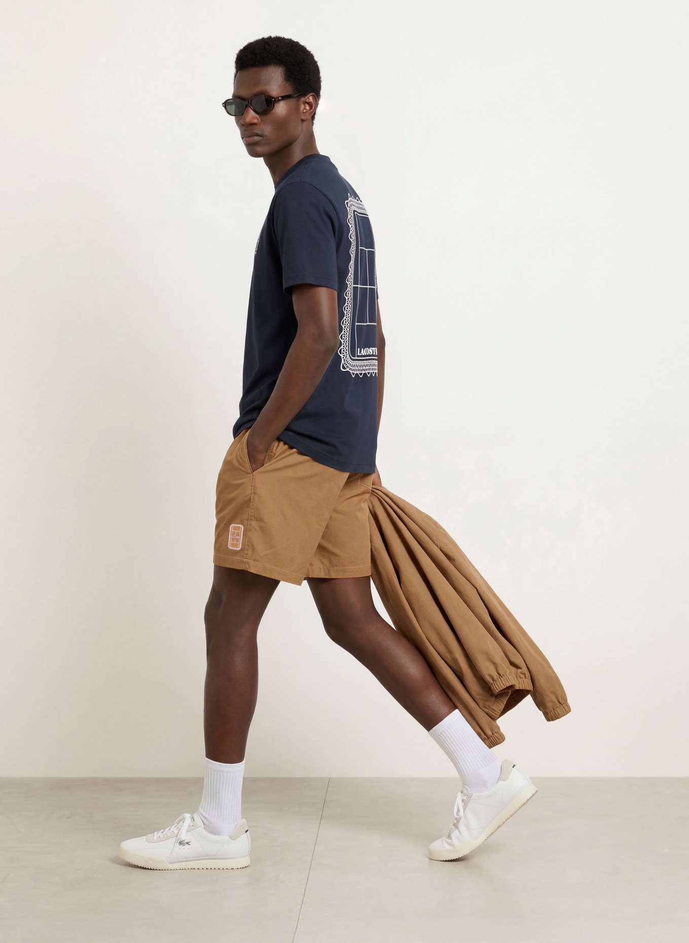 LACOSTE T-shirt: MØRKEBLÅ