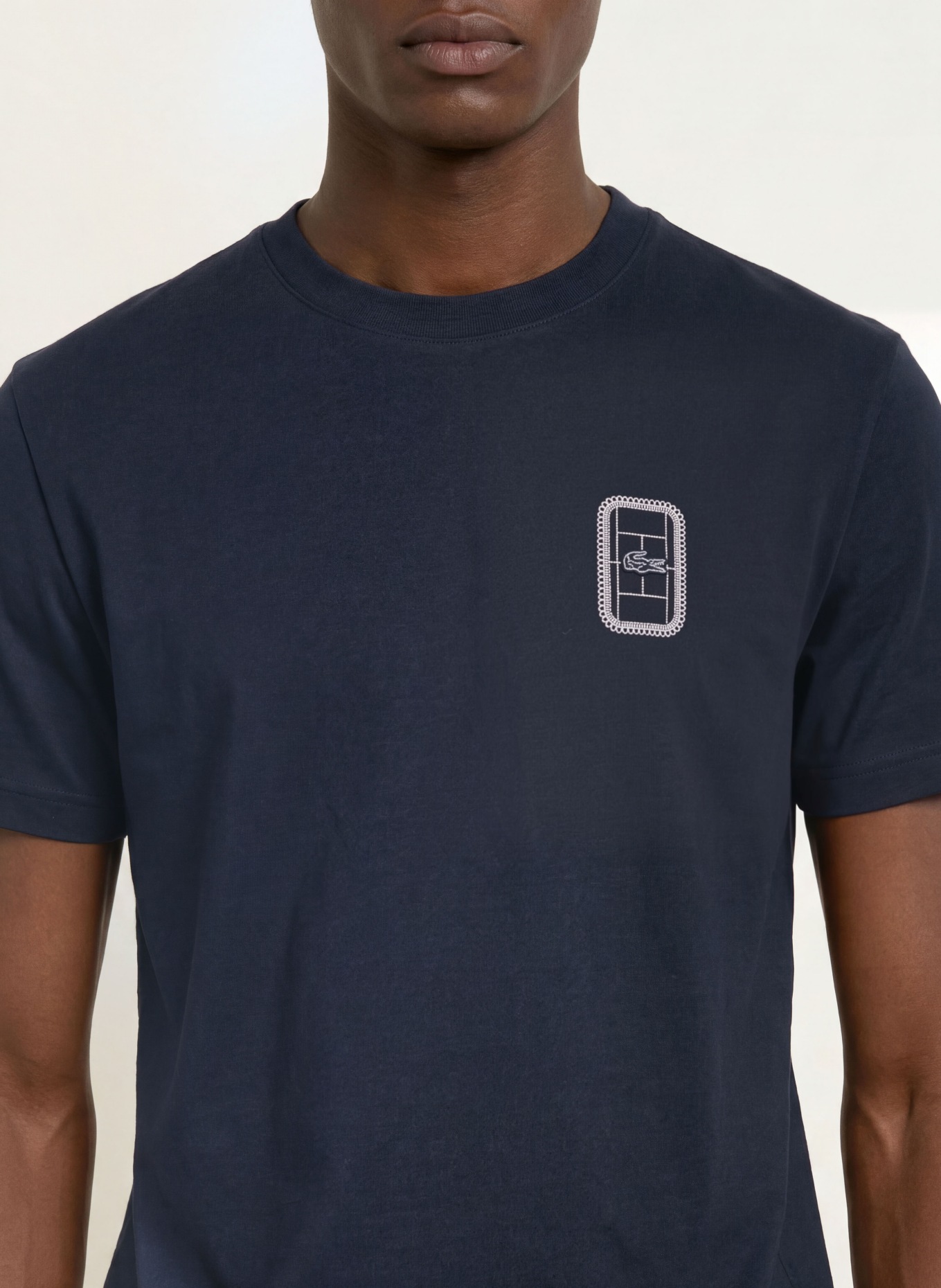 LACOSTE T-shirt: MØRKEBLÅ