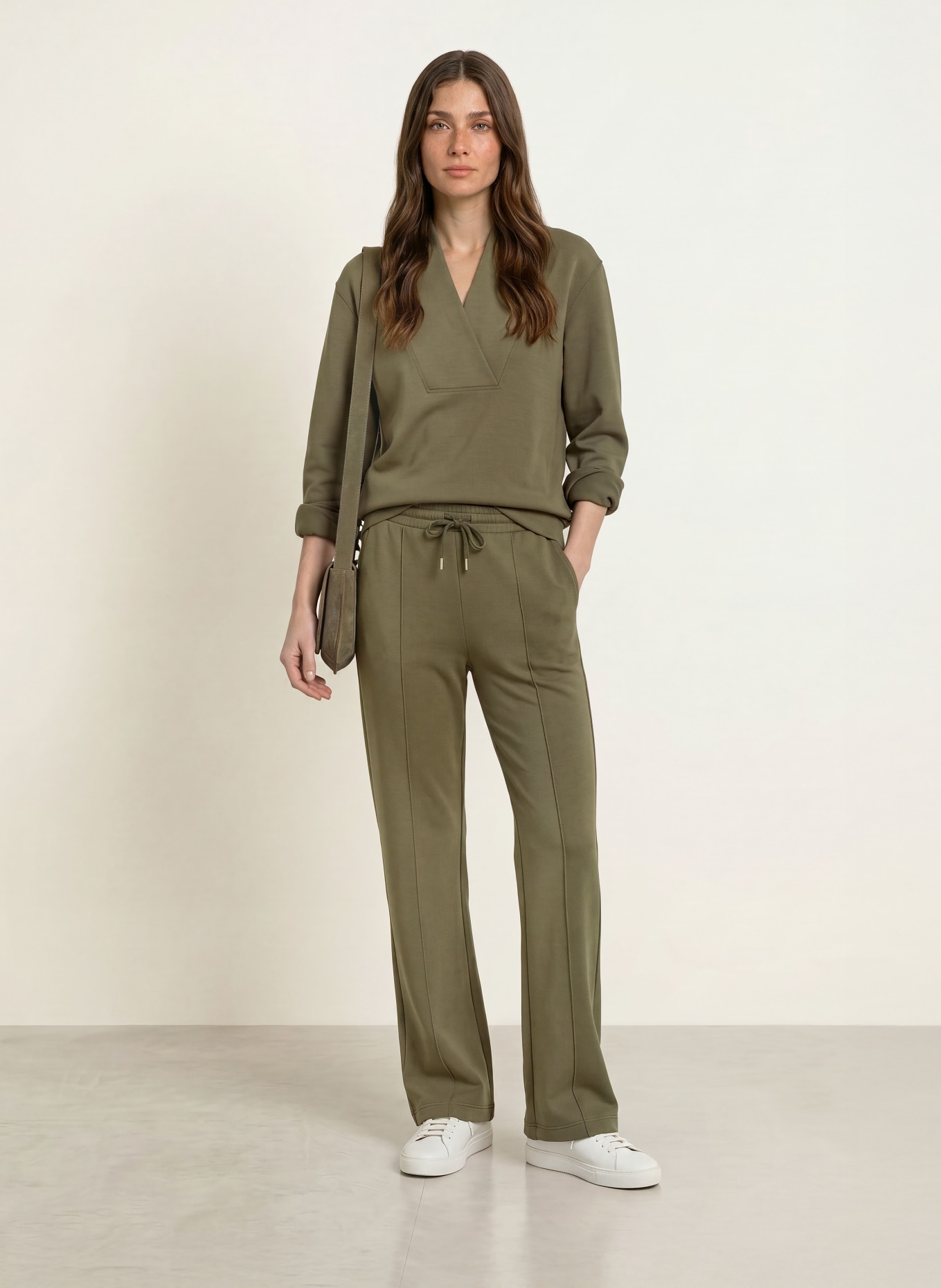 REISS Sweat-shirt ANNABEL: KAKI