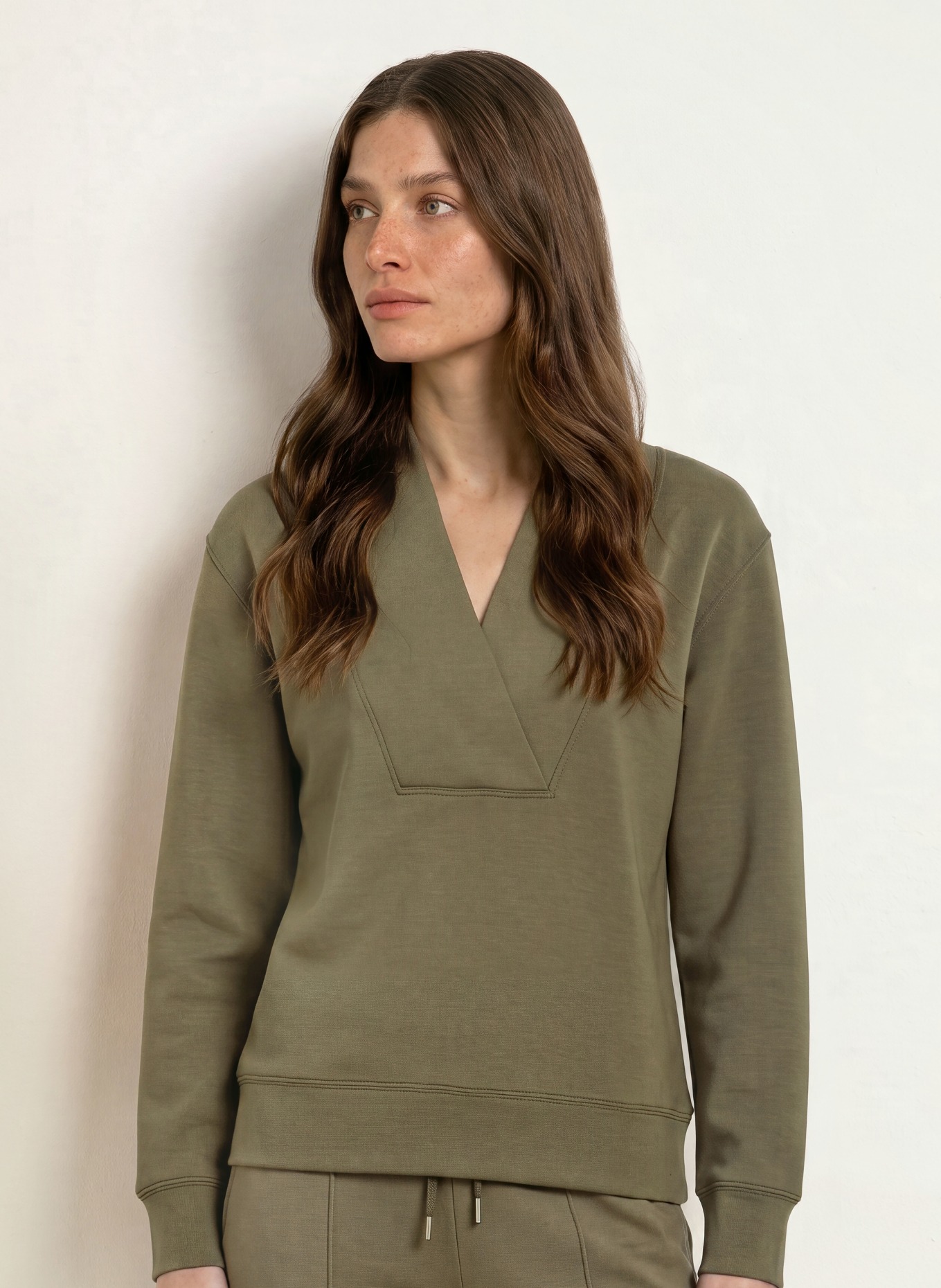 REISS Sweat-shirt ANNABEL: KAKI
