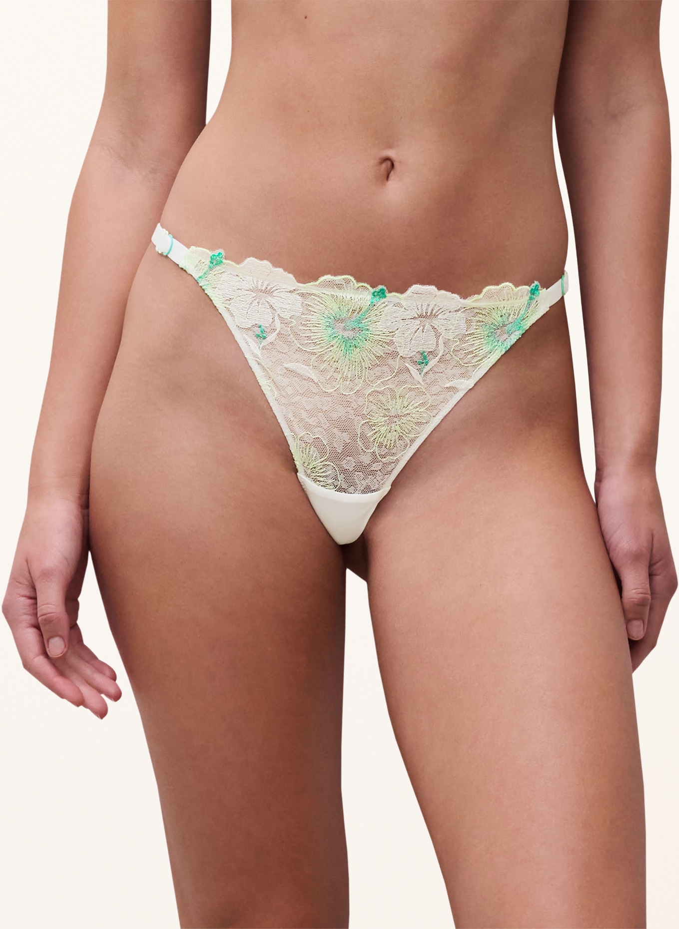 CHANTELLE Thong DAYDREAM: ECRU / LIGHT GREEN