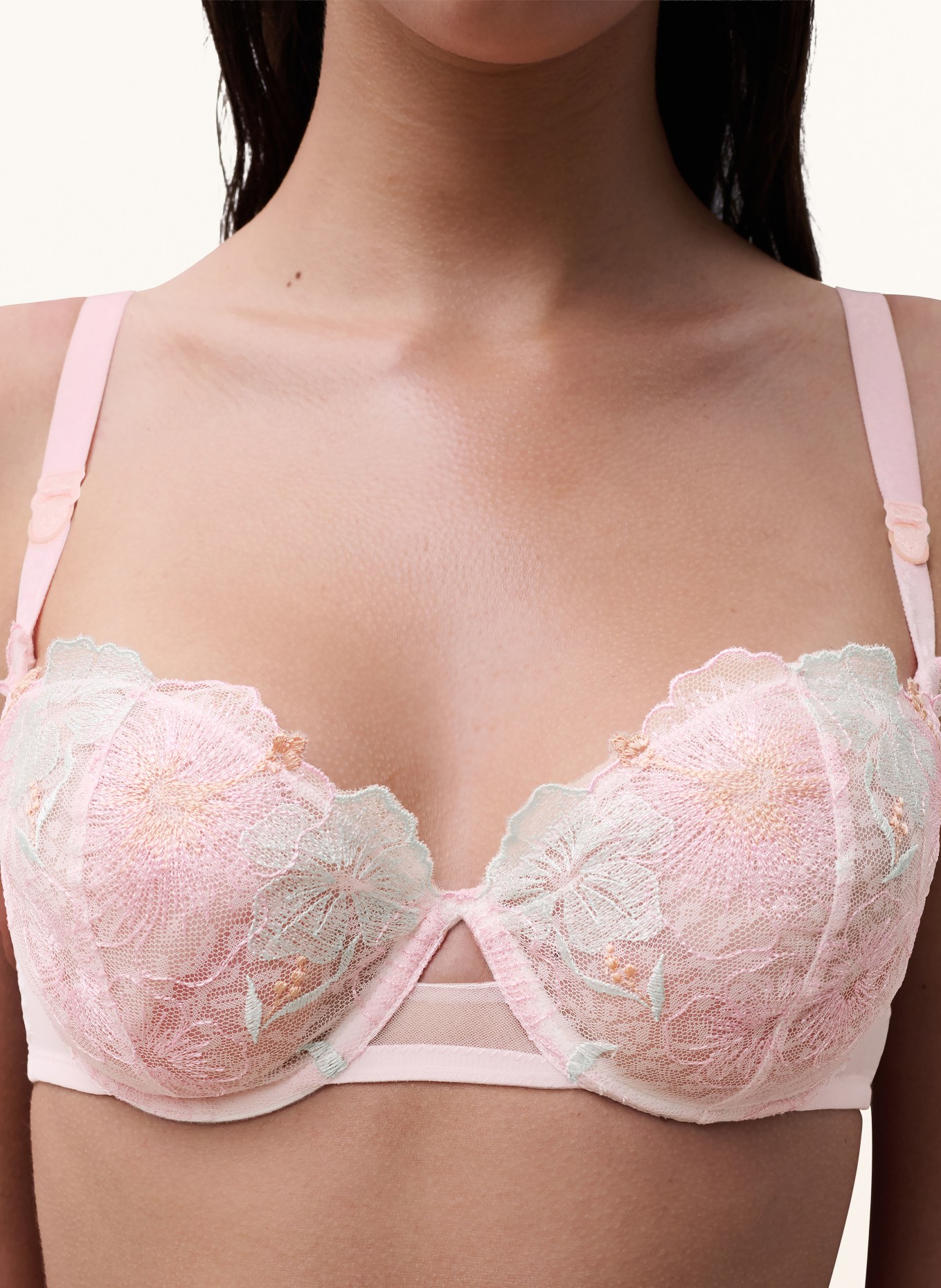 CHANTELLE Sutien cu balene DAYDREAM: ROZ DESCHIS