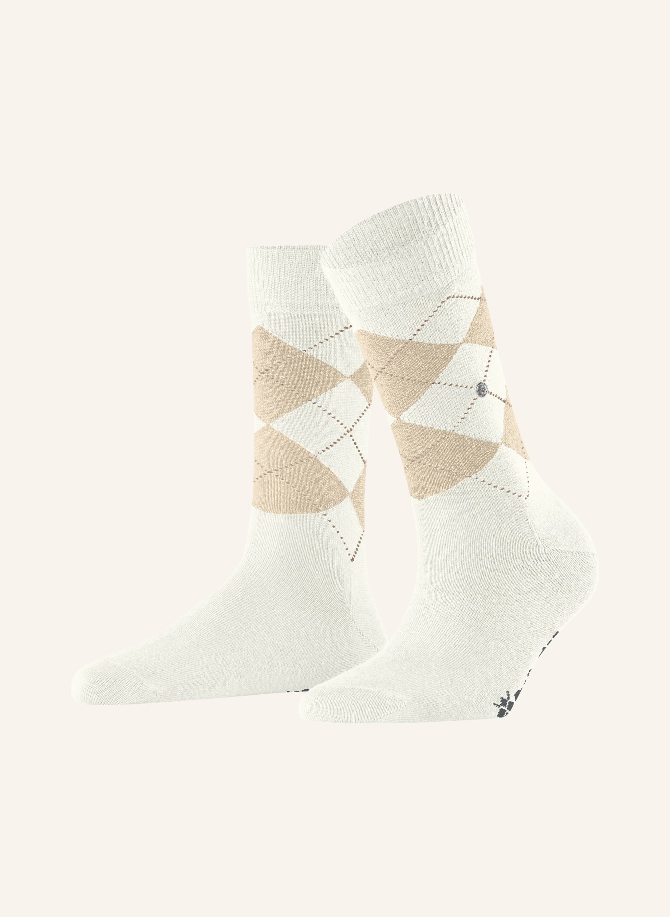 Burlington MARYLEBONE SCHIMMER socks with glitter yarn: 2040 off-white
