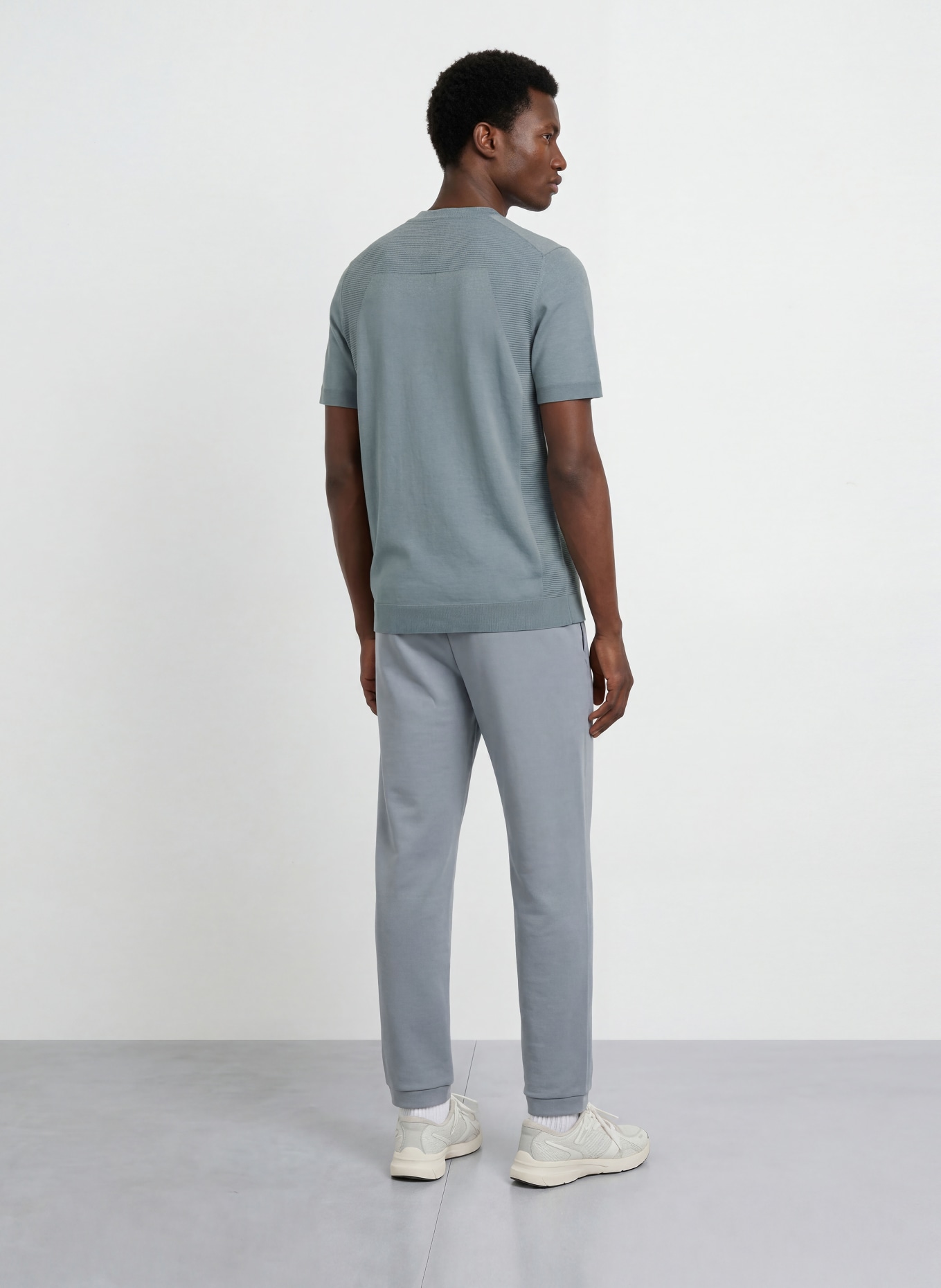 BOSS Strickshirt MOMENTUM-LITE: DUNKELGRAU
